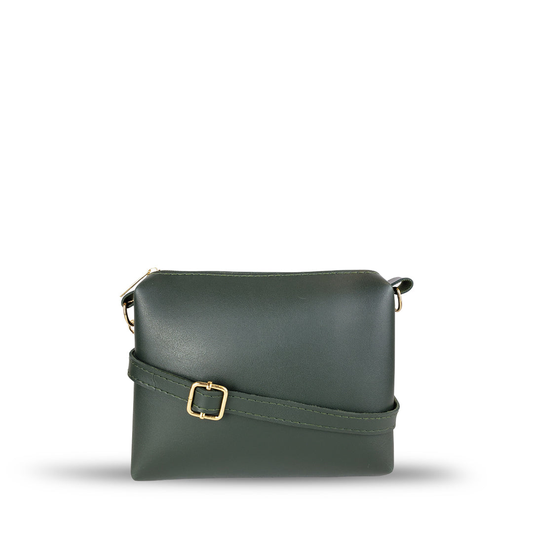 Crimson Pouch Green Handbag - Bag X
