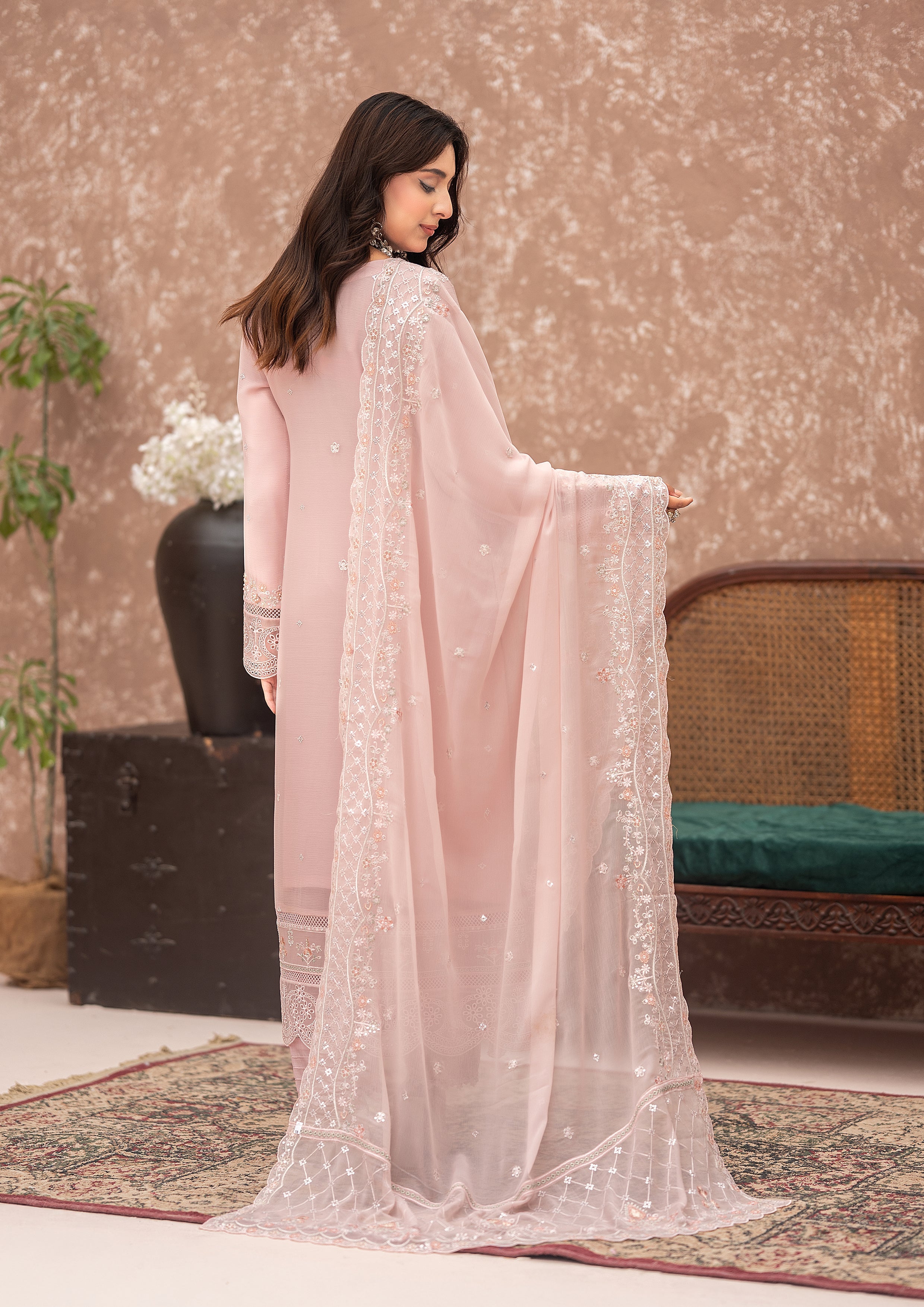 Selin BN-1051 - 3 Piece Stitched Fancy Heavy Embroidered - Bint-e-Noor
