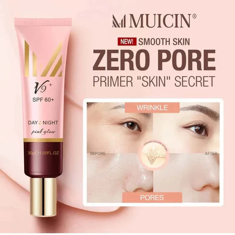 V9 Pink Glow Day & Night Cc Primer Cream - Muicin