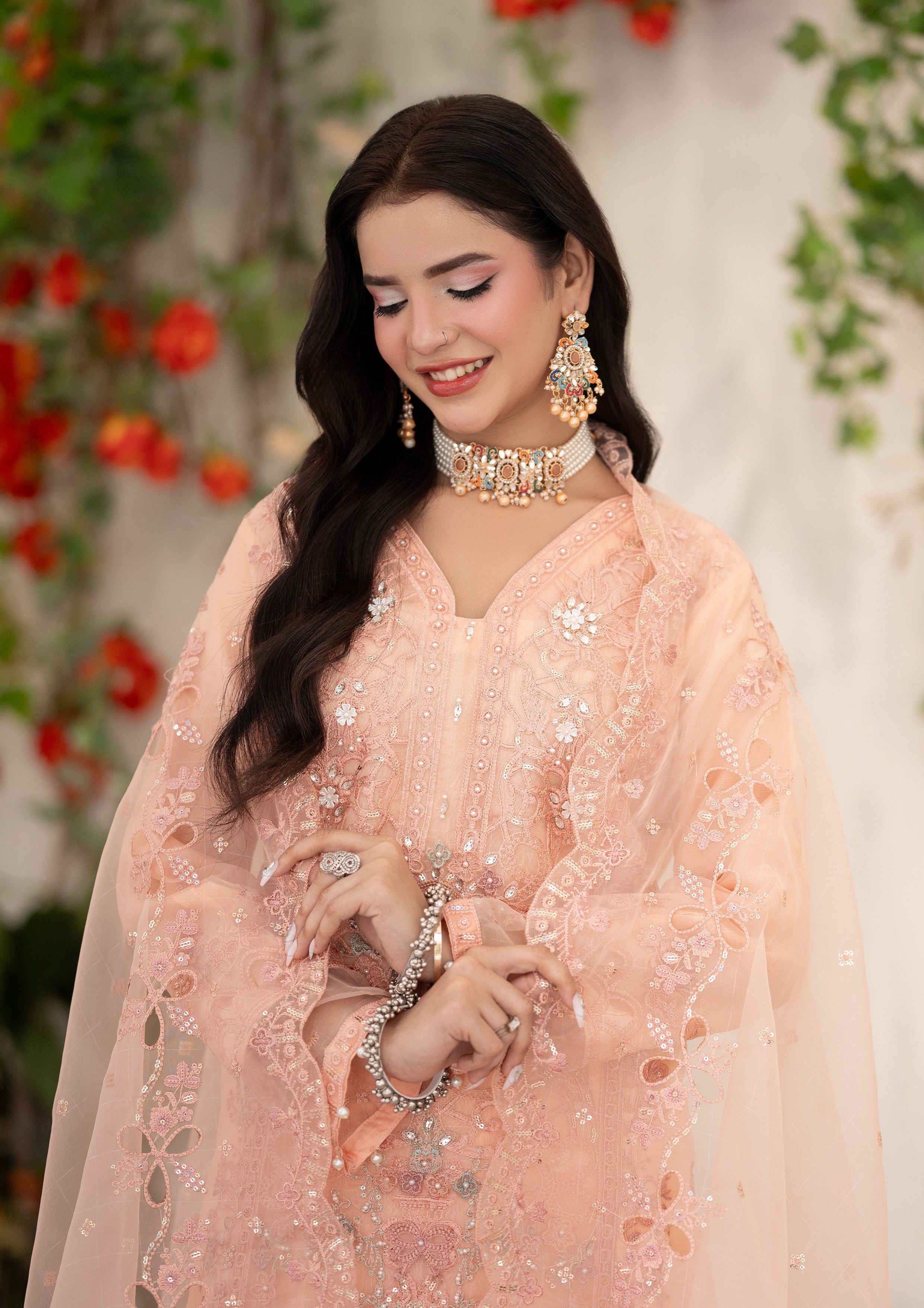 Kinza BN-1094 - 3 Piece Stitched Fancy Heavy Embroidered - Bint-e-Noor