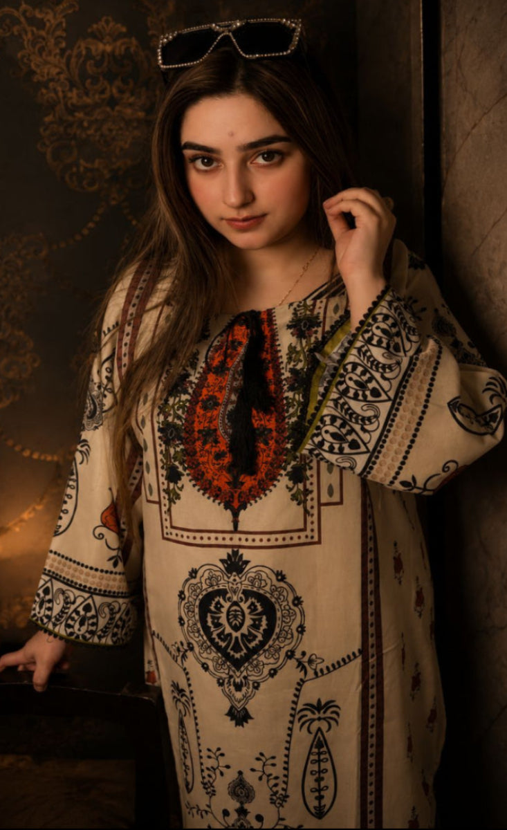 Sitamgar - Stitched 2 Pcs - Kala Jora