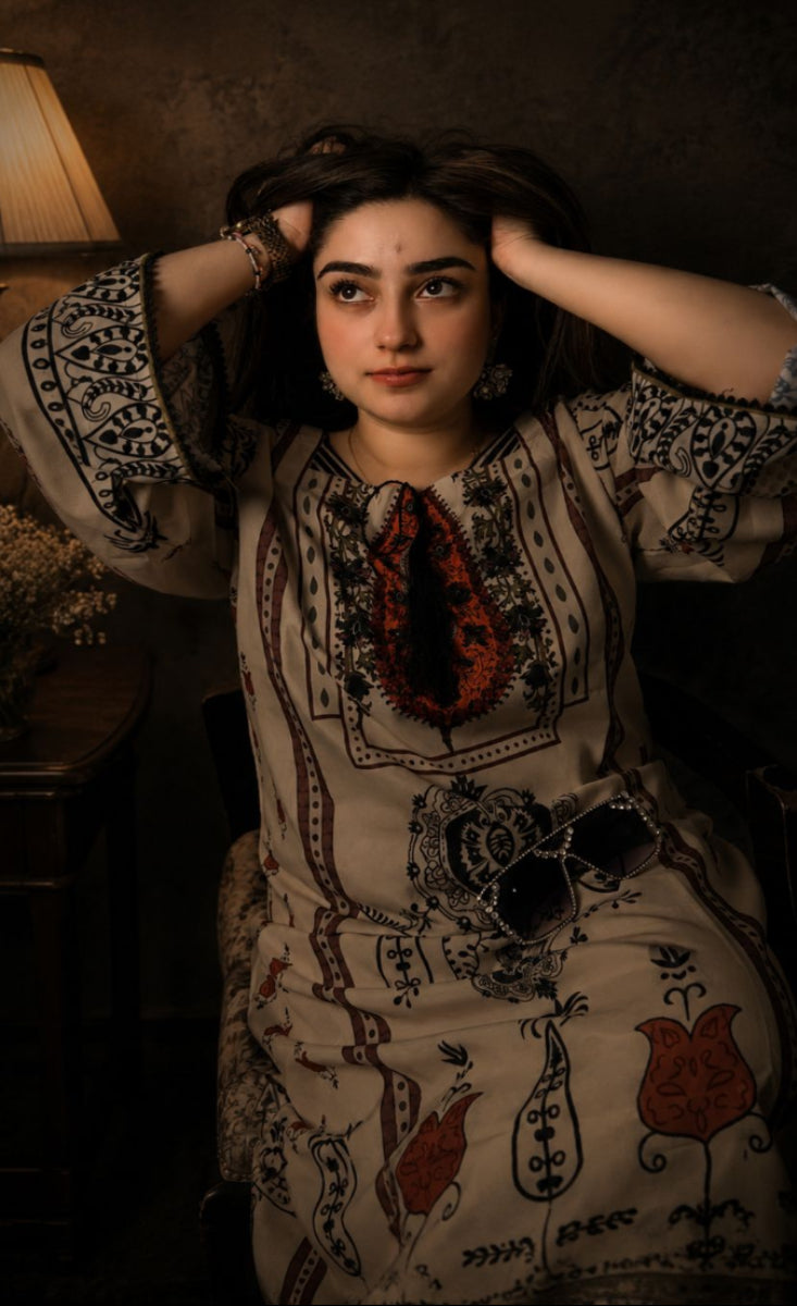 Sitamgar - Stitched 2 Pcs - Kala Jora