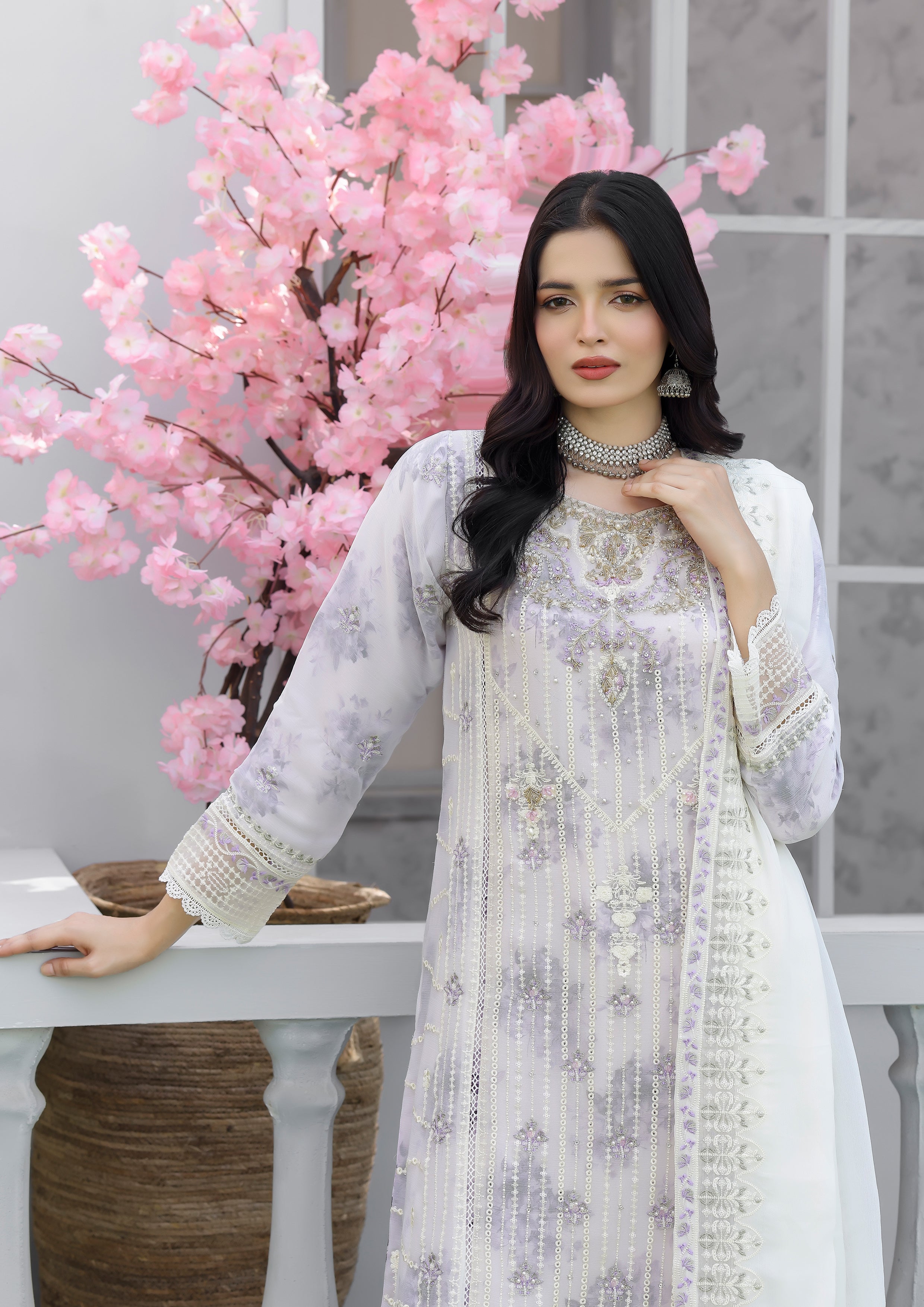 Firyal BN-1008 - 3 Piece Stitched Fancy Heavy Embroidered - Bint-e-Noor