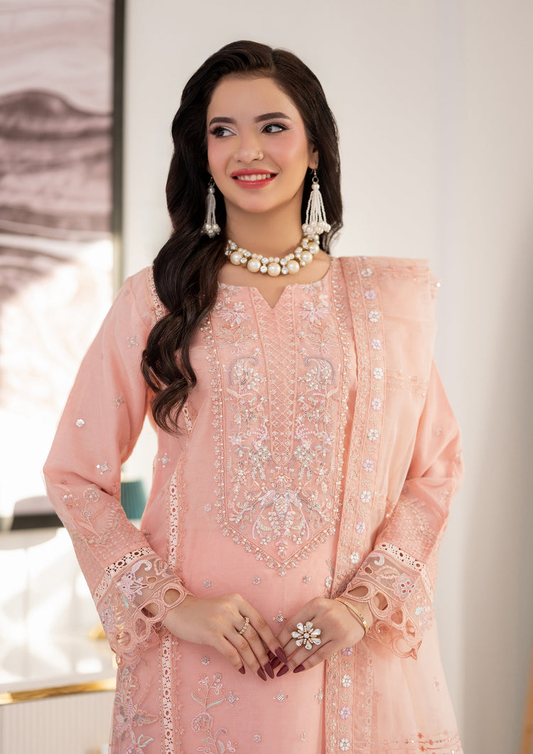 Aishal BN-1129 - 3 Piece Stitched Fancy Heavy Embroidered - Bint-e-Noor