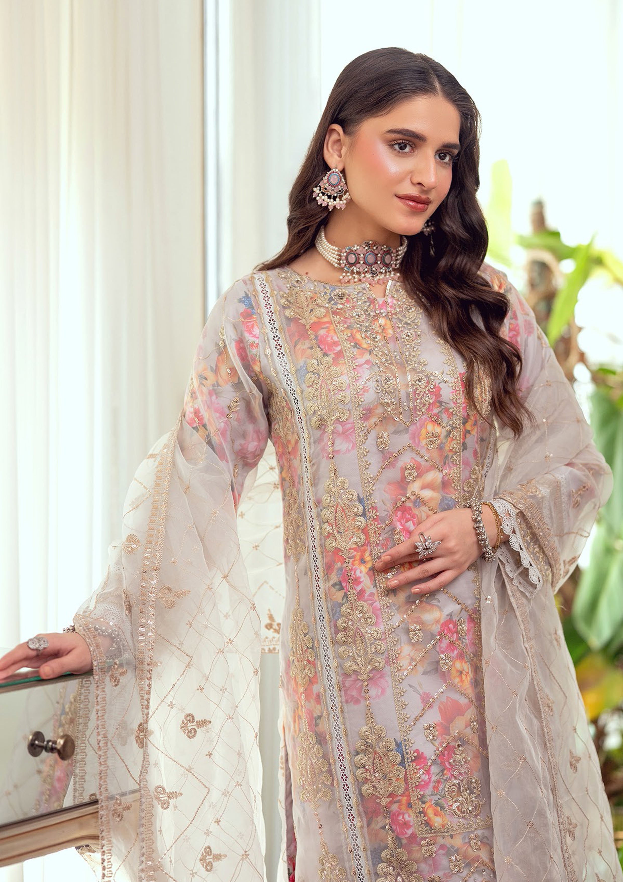 Zoraline BN-1073 - 3 Piece Stitched Fancy Heavy Embroidered - Bint-e-Noor