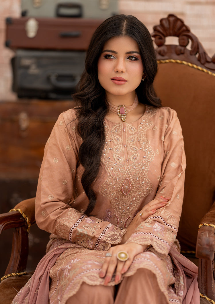 Sameeha BN-1109 - 3 Piece Stitched Fancy Heavy Embroidered - Bint-e-Noor
