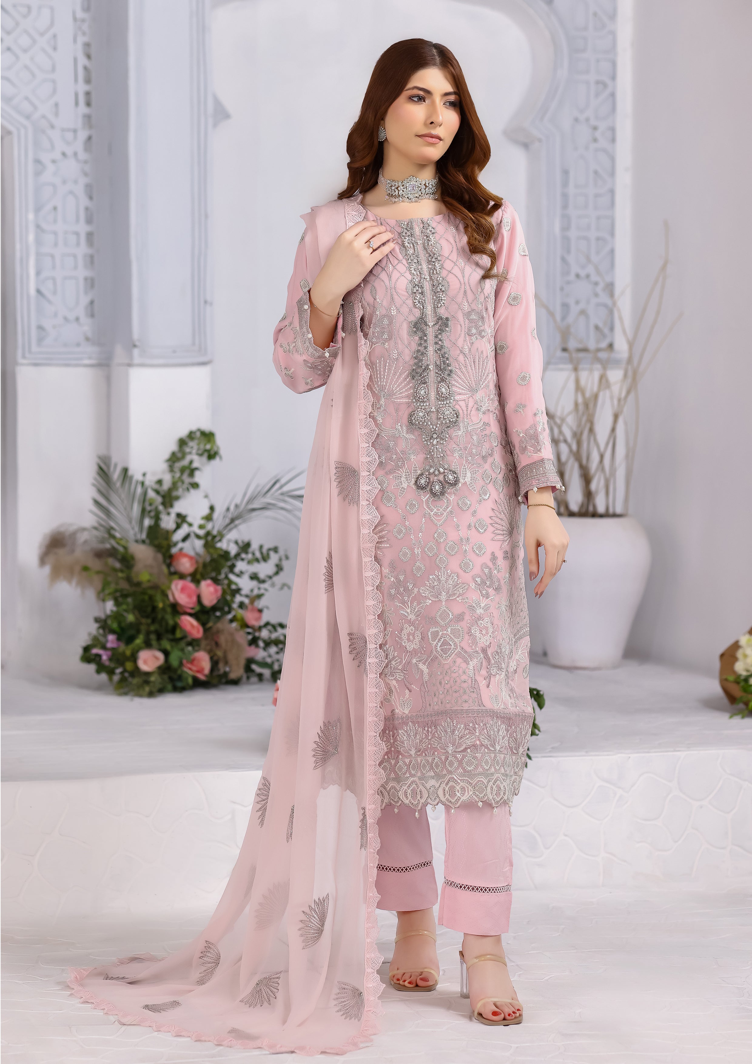 Talia BN-1078 - 3 Piece Stitched Fancy Heavy Embroidered - Bint-e-Noor