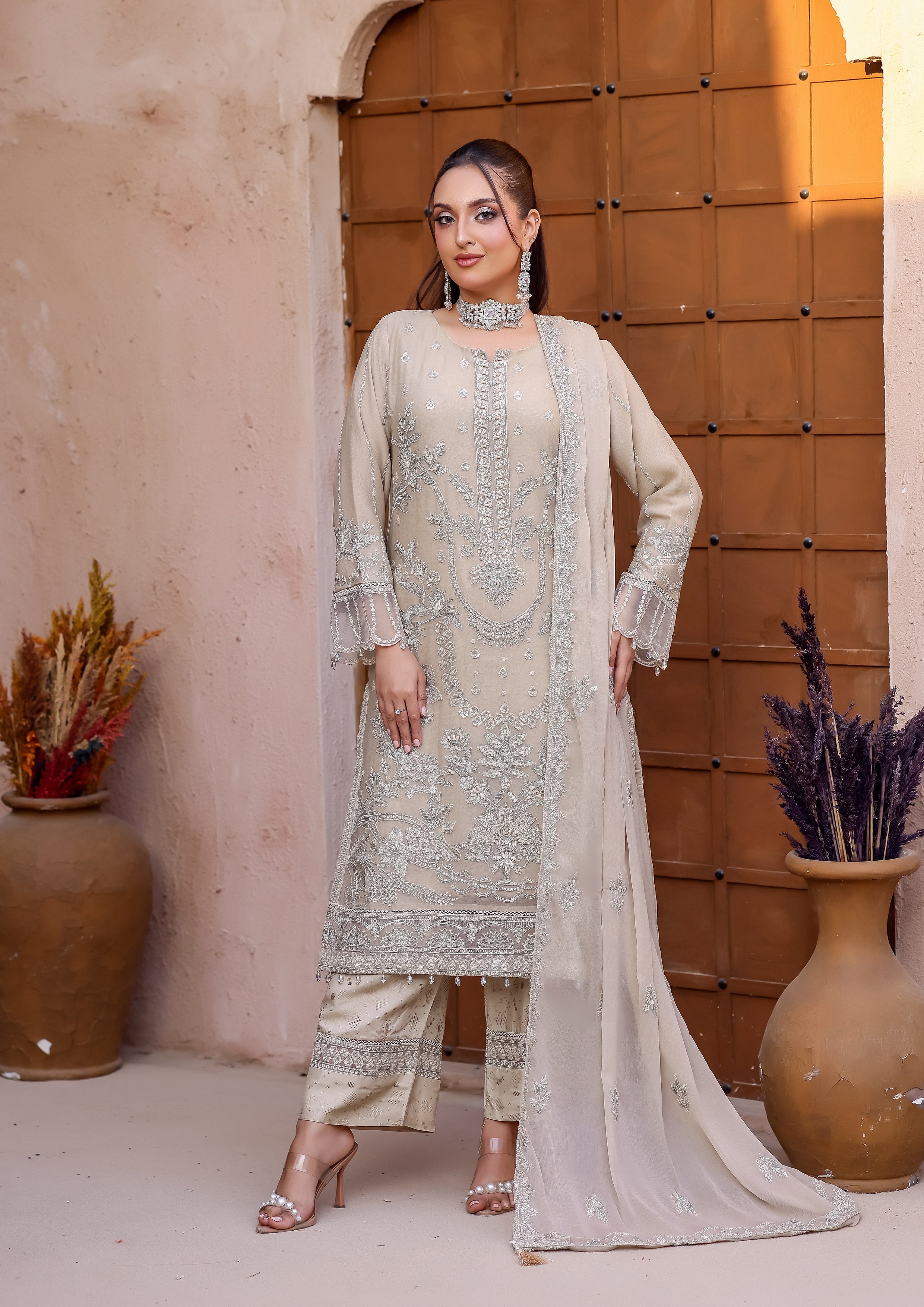 Kaira BN-9990 - 3 Piece Stitched Fancy Heavy Embroidered - Bint-e-Noor