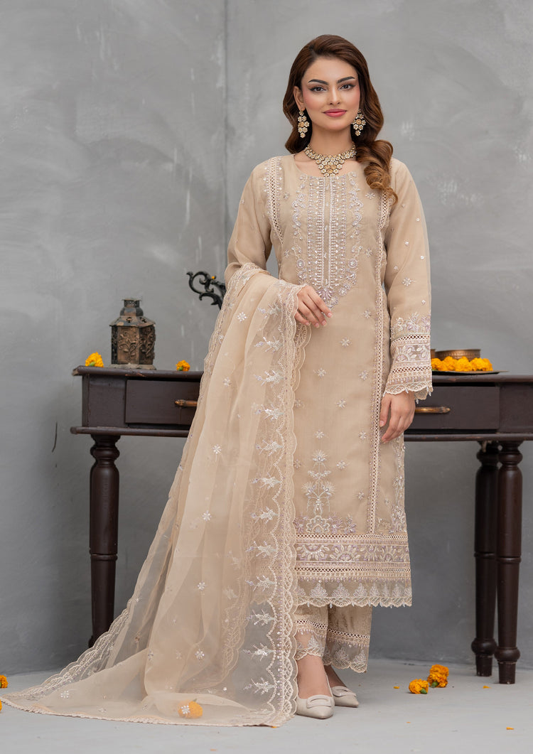 Parisa BN-10000 - 3 Piece Stitched Fancy Heavy Embroidered - Bint-e-Noor