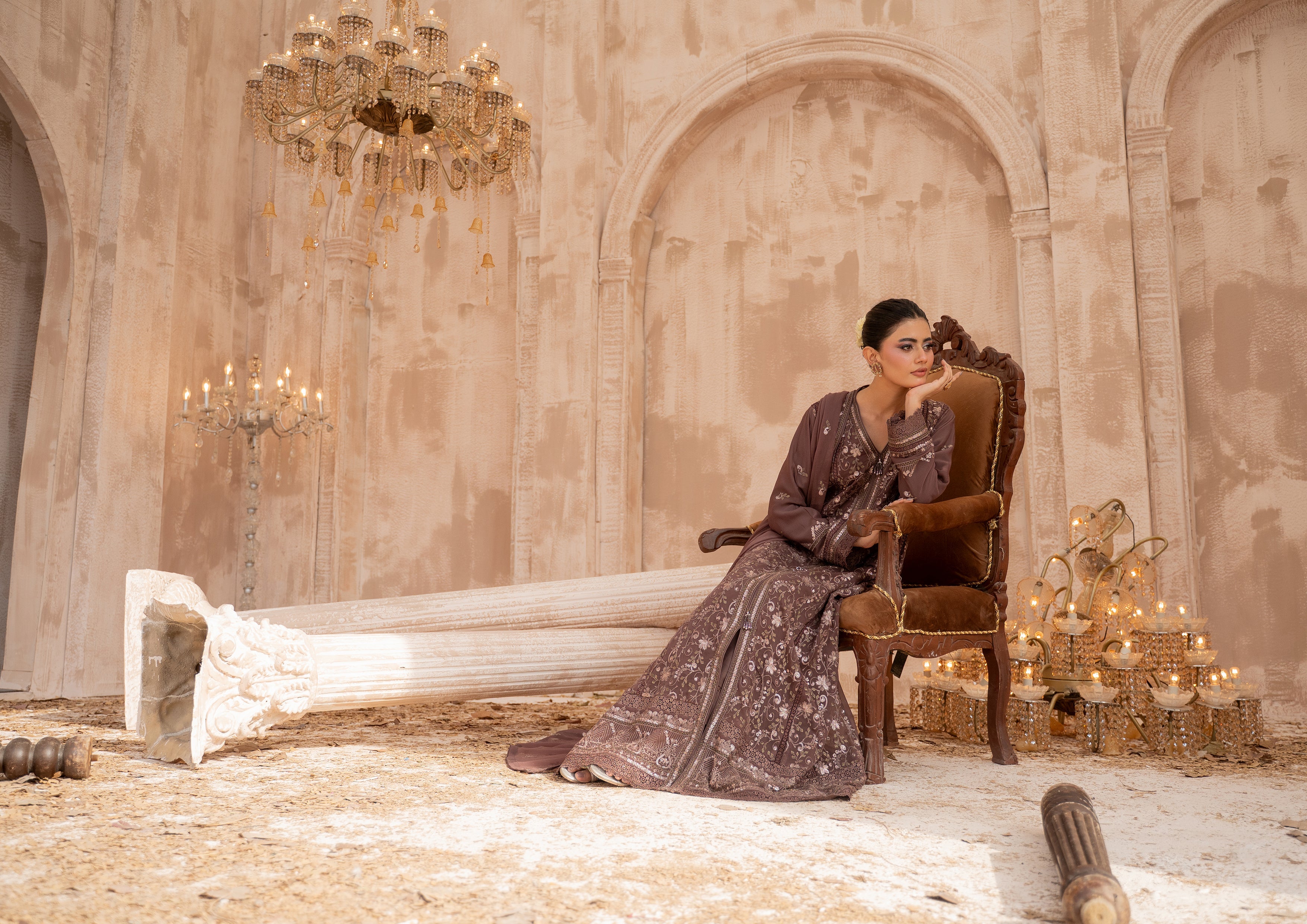 Ghazala BN-1170 - 3 Piece Stitched Fancy Heavy Embroidered - Bint-e-Noor