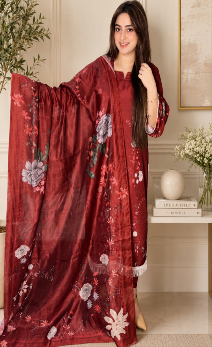 Lalzar - Stitched 3 Pcs - Kala Jora