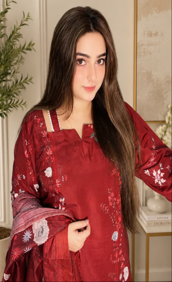 Lalzar - Stitched 3 Pcs - Kala Jora