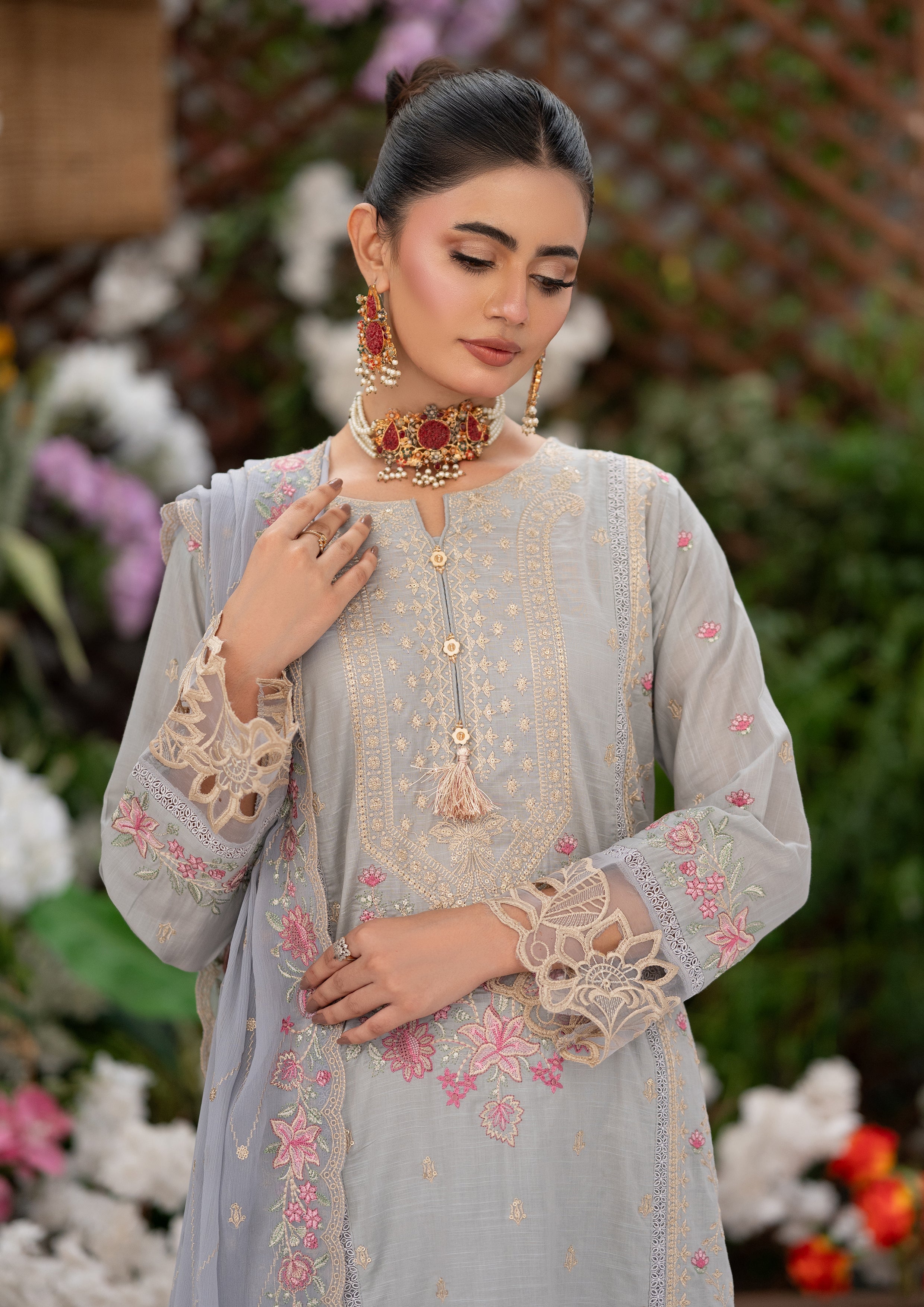 Rabeeya BN-1169 - 3 Piece Stitched Fancy Heavy Embroidered - Bint-e-Noor