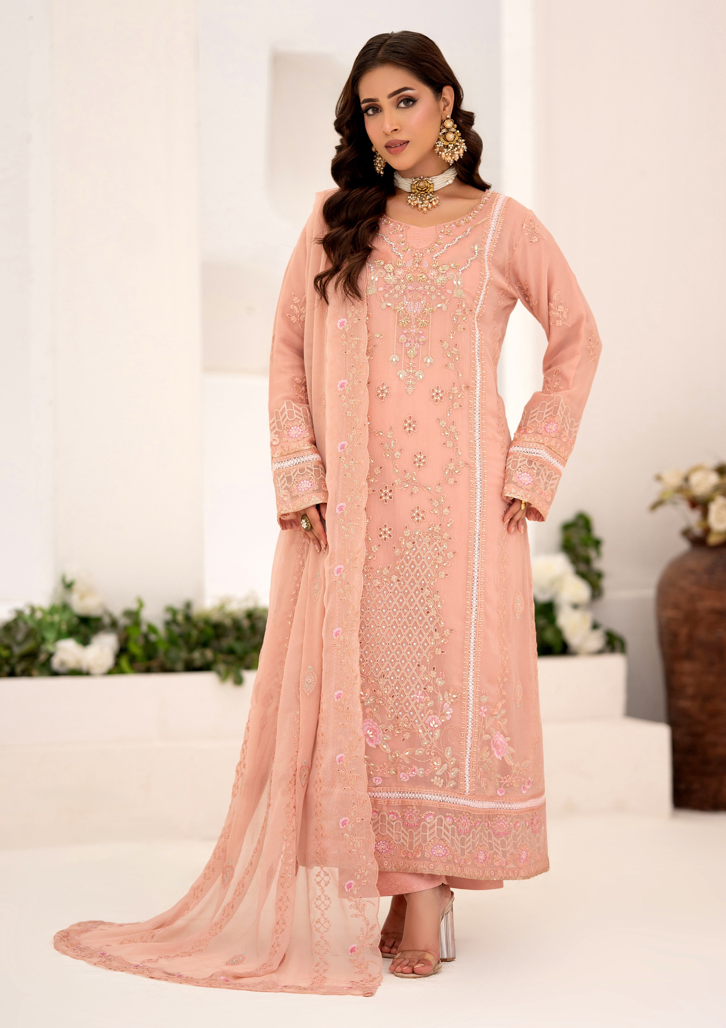 Ifrah BN-1136 - 3 Piece Stitched Fancy Heavy Embroidered - Bint-e-Noor