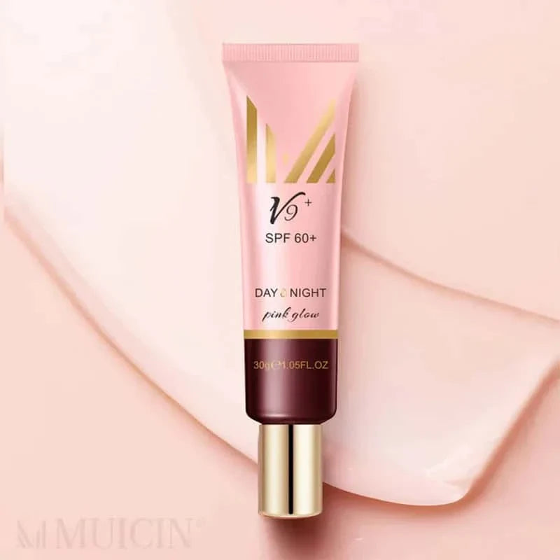 V9 Pink Glow Day & Night Cc Primer Cream - Muicin