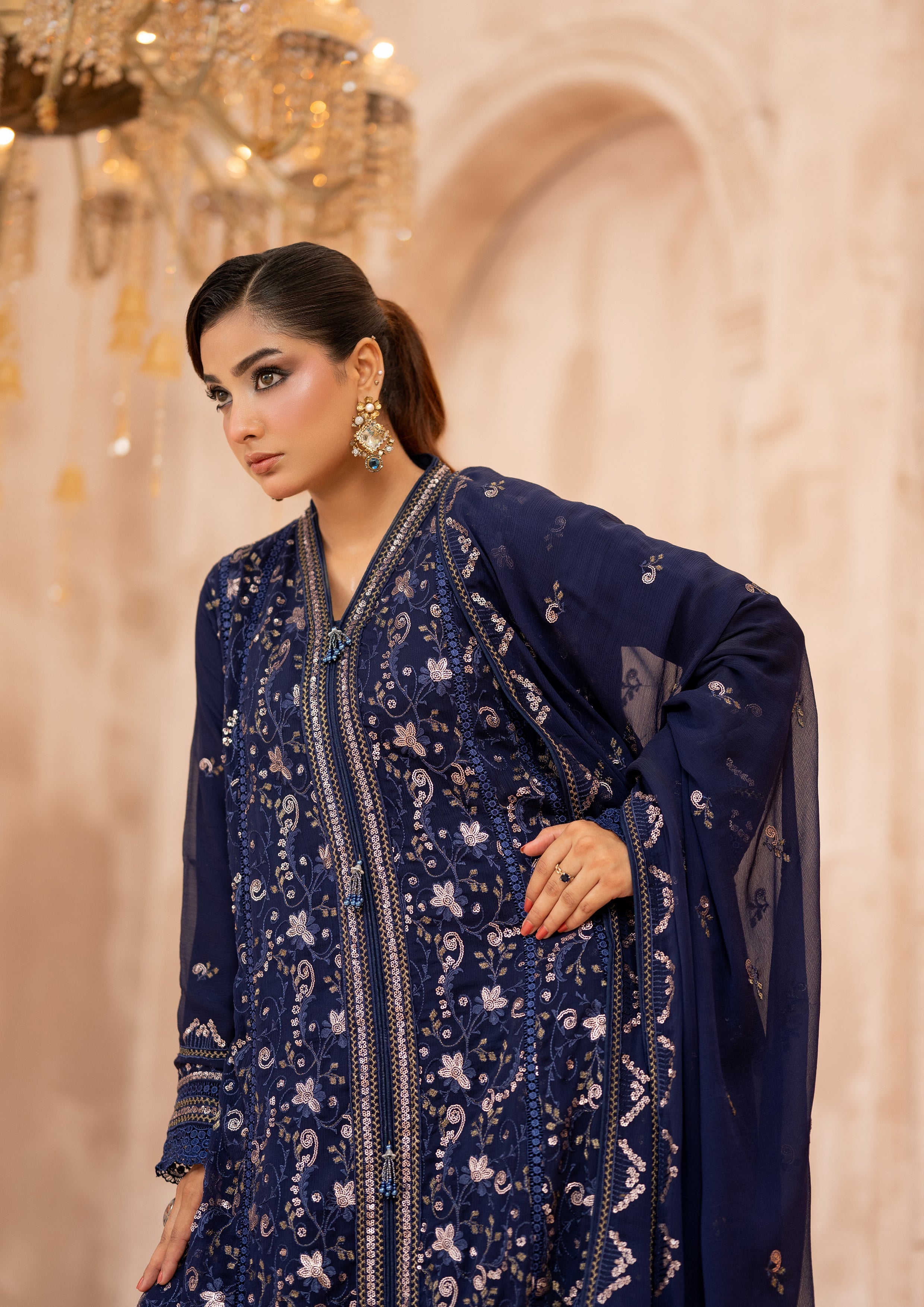 Ghazala BN-1172 - 3 Piece Stitched Fancy Heavy Embroidered - Bint-e-Noor