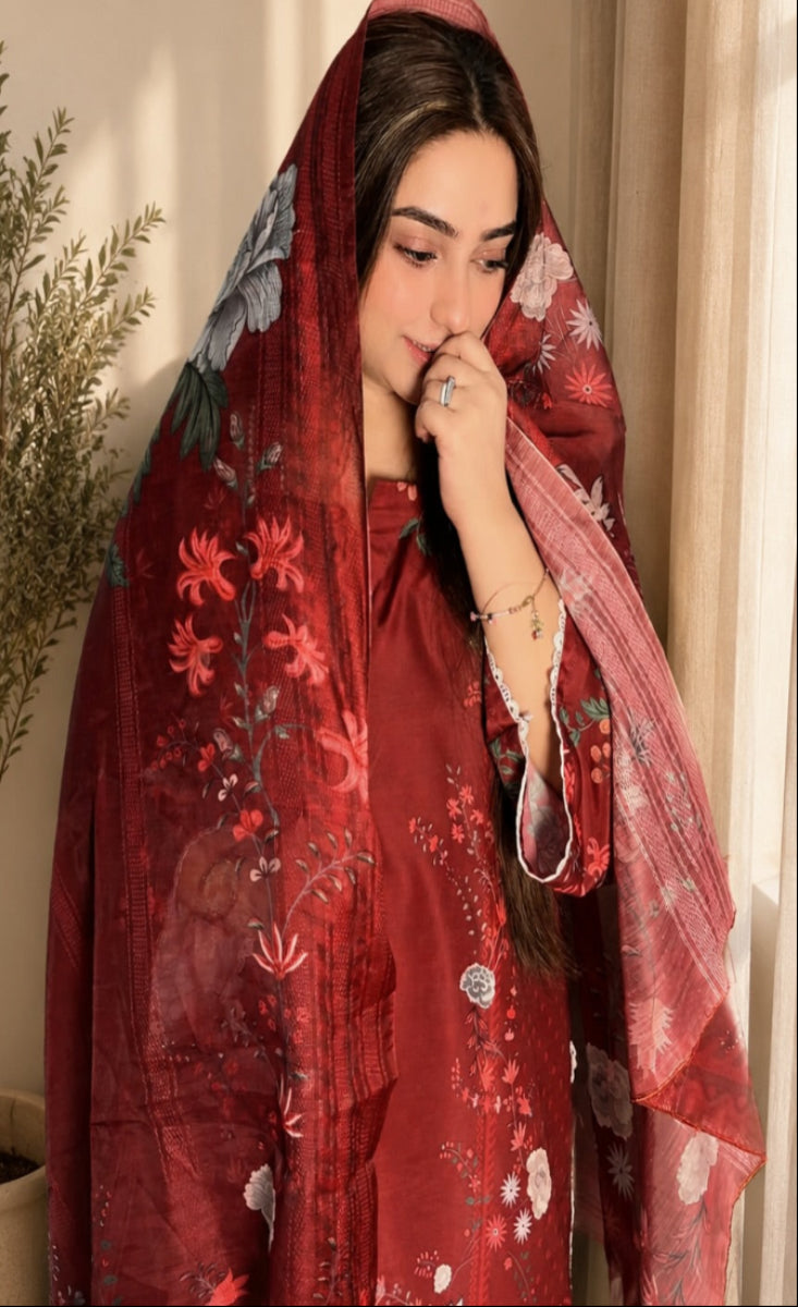 Lalzar - Stitched 3 Pcs - Kala Jora