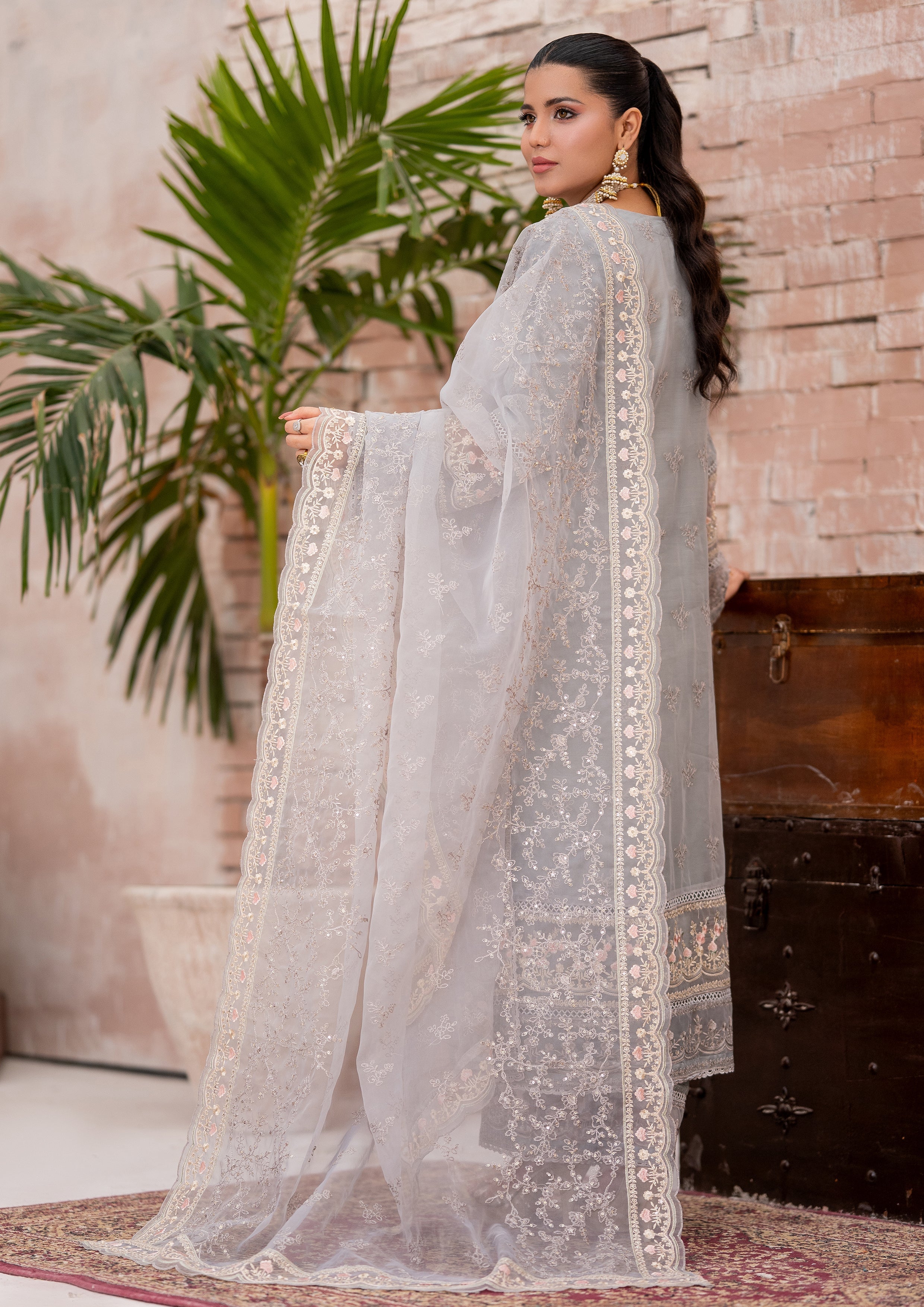 Mayal BN-1113 - 3 Piece Stitched Fancy Heavy Embroidered - Bint-e-Noor