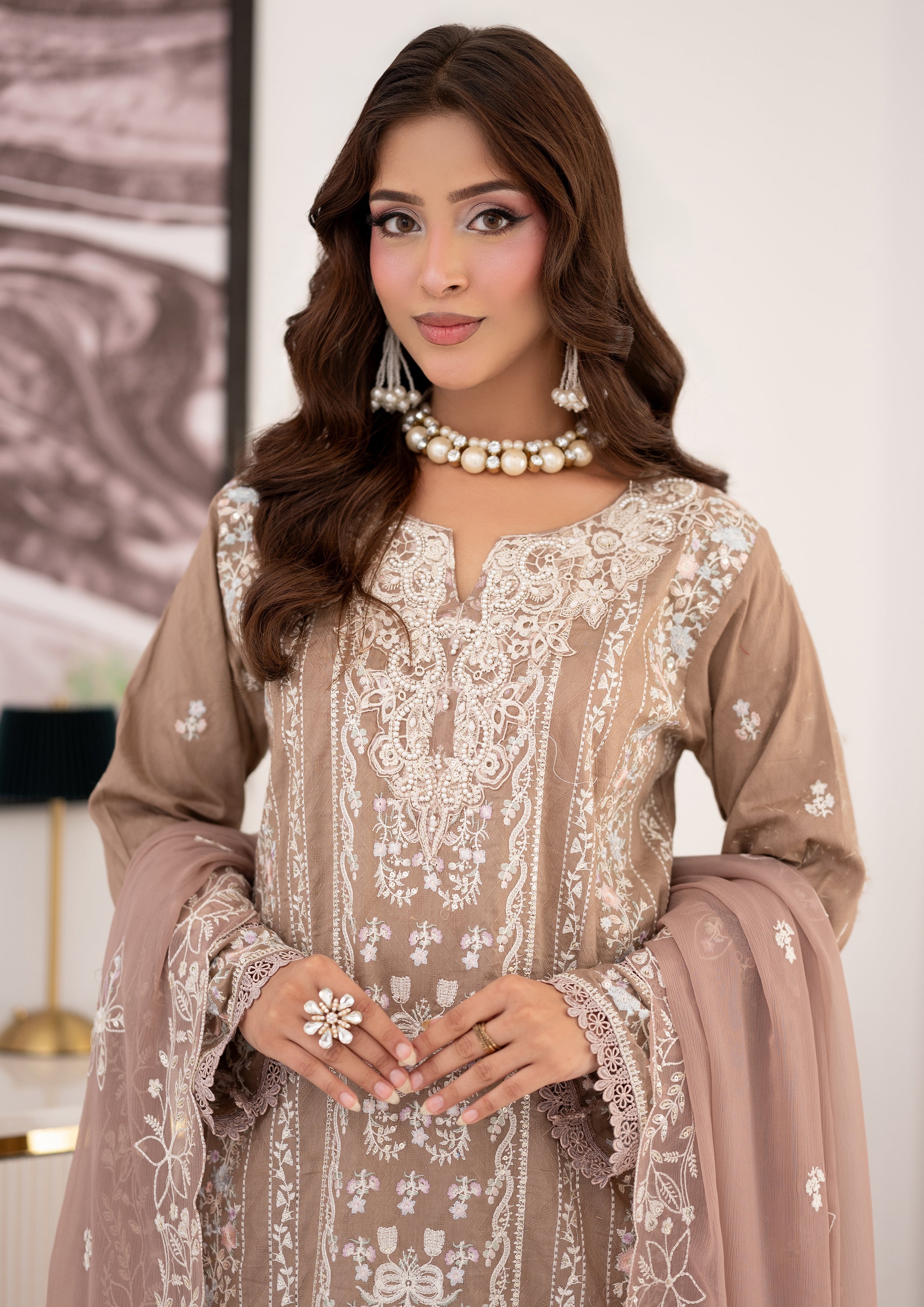 Zayba BN-1126 - 3 Piece Stitched Fancy Heavy Embroidered - Bint-e-Noor