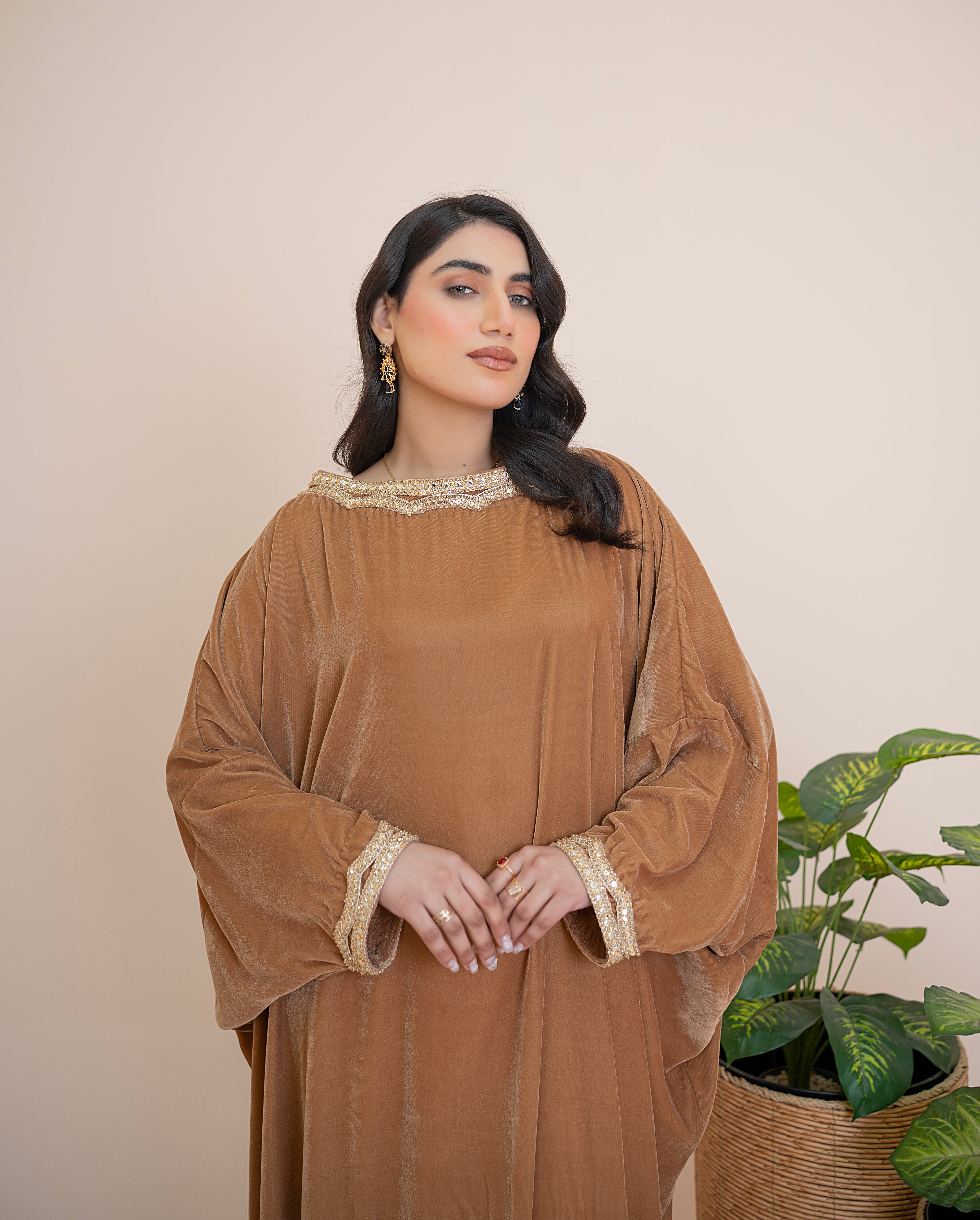 Desert Muse Handcrafted Valvet Kaftan - Mina Muse