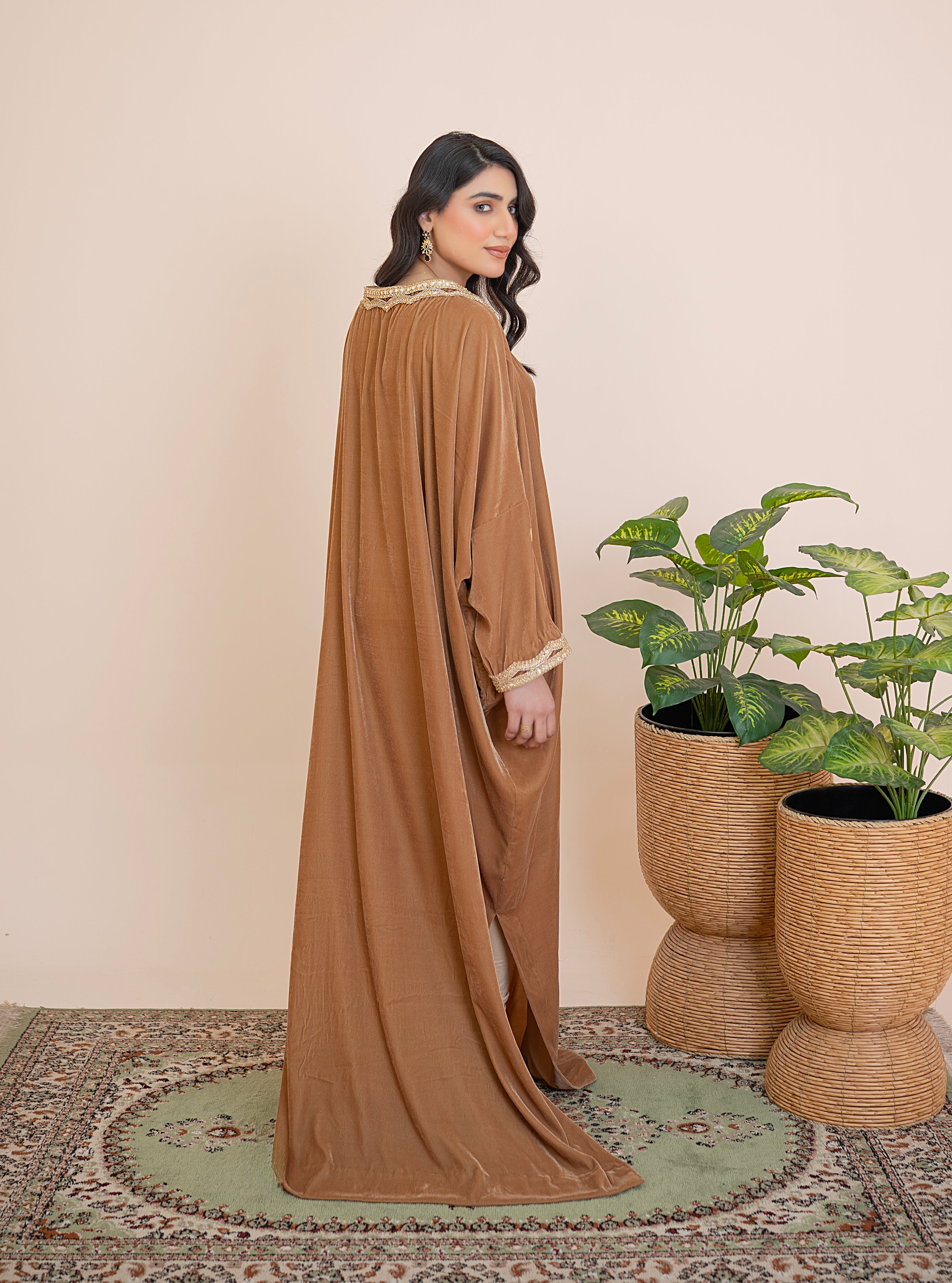 Desert Muse Handcrafted Valvet Kaftan - Mina Muse