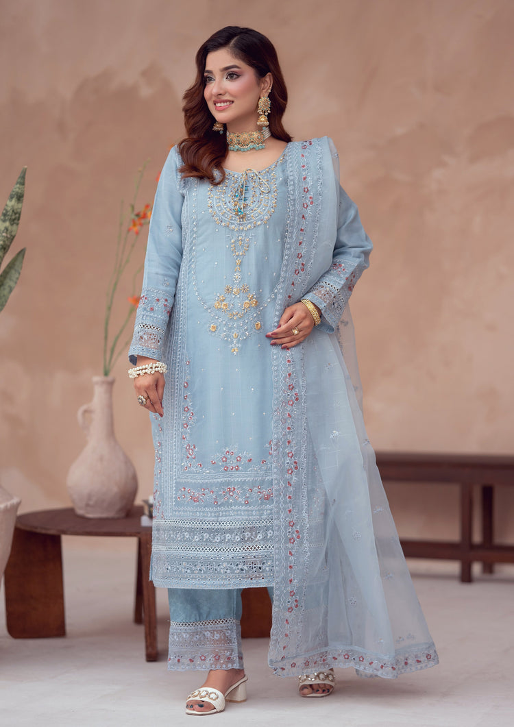 Masooma BN-1103 - 3 Piece Stitched Fancy Heavy Embroidered - Bint-e-Noor