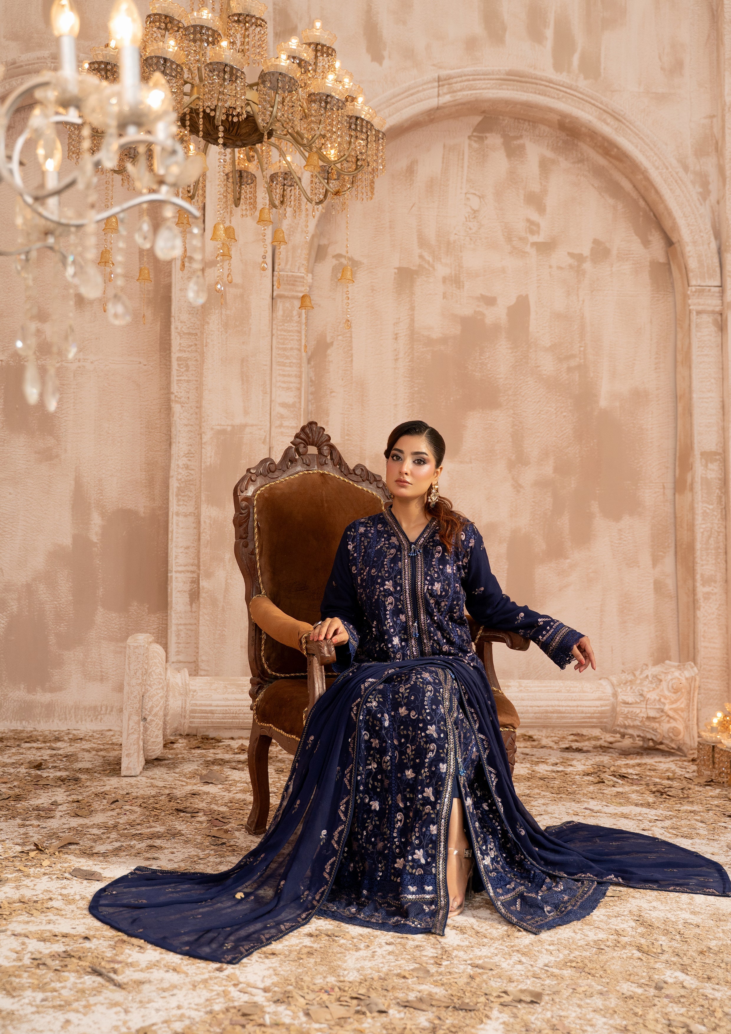 Ghazala BN-1172 - 3 Piece Stitched Fancy Heavy Embroidered - Bint-e-Noor