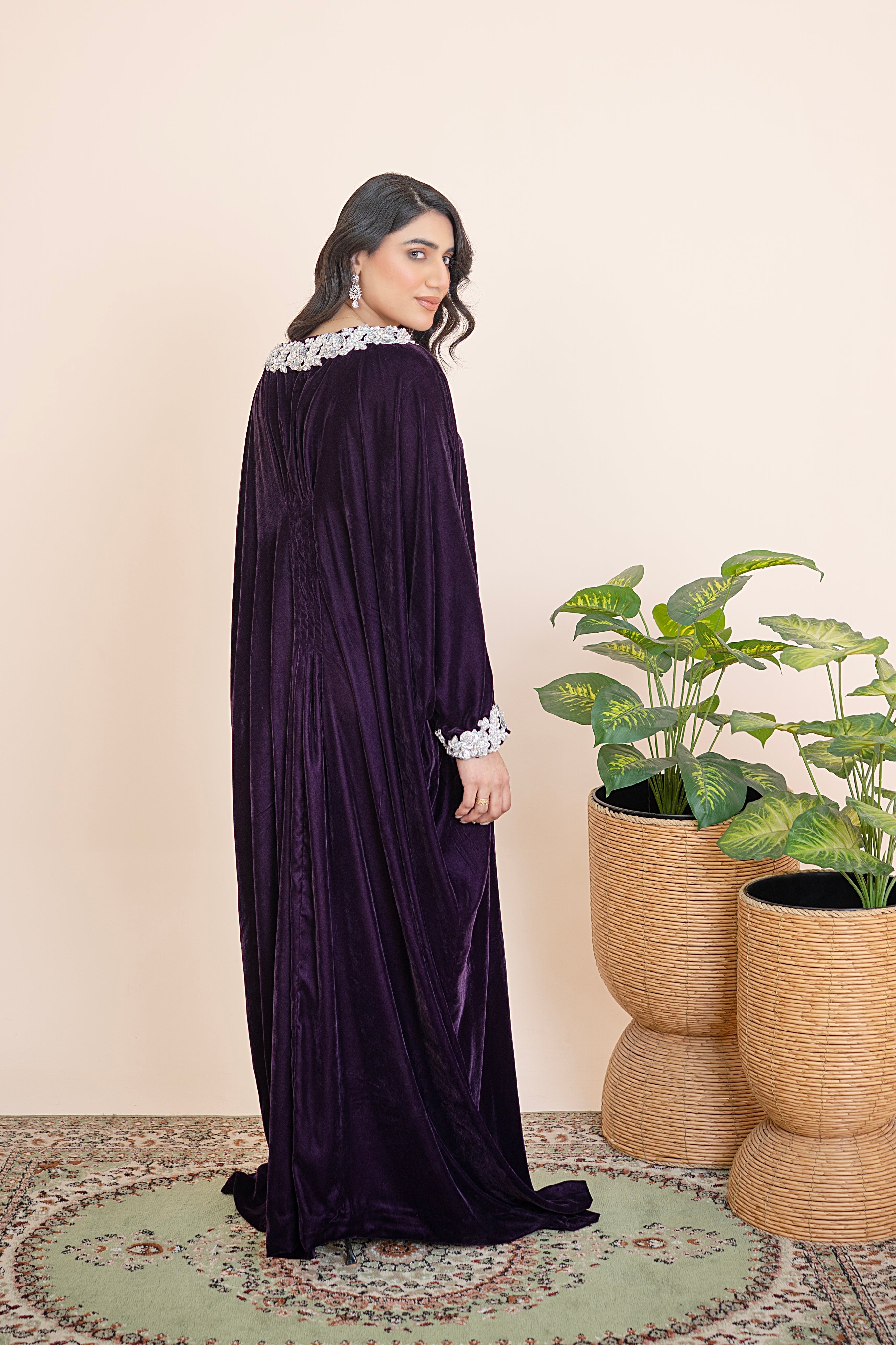 PLUMÉ Handcrafted Valvet Kaftan - Mina Muse