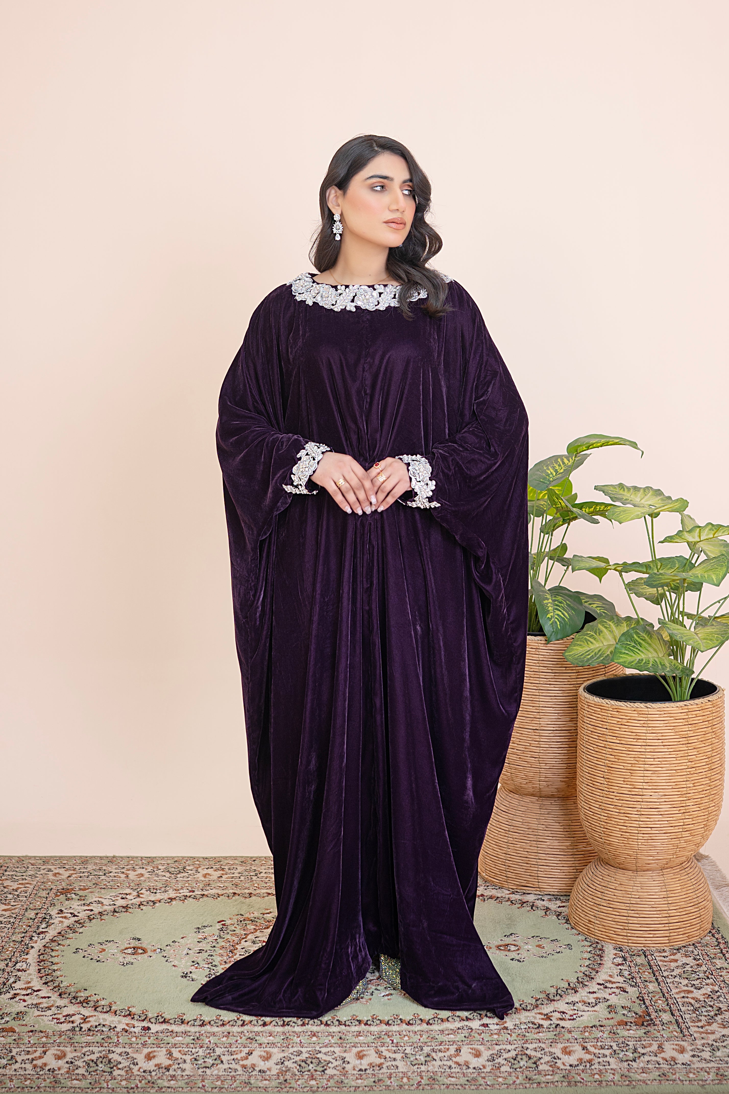 PLUMÉ Handcrafted Valvet Kaftan - Mina Muse