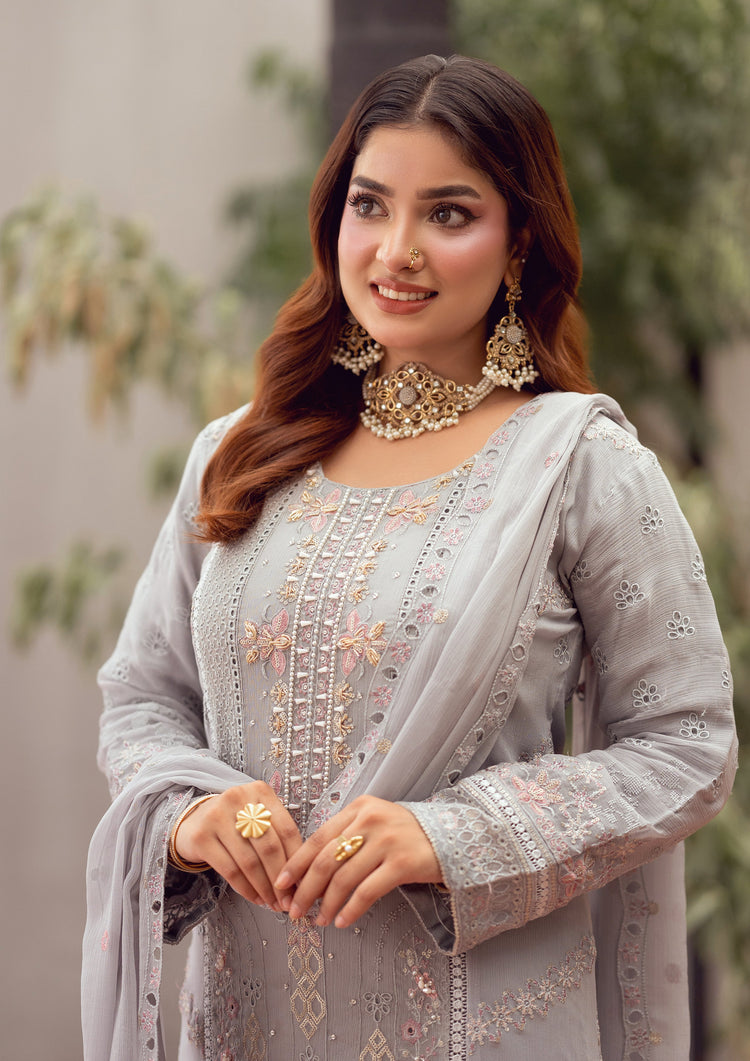 Isbah BN-1147 - 3 Piece Stitched Fancy Heavy Embroidered - Bint-e-Noor