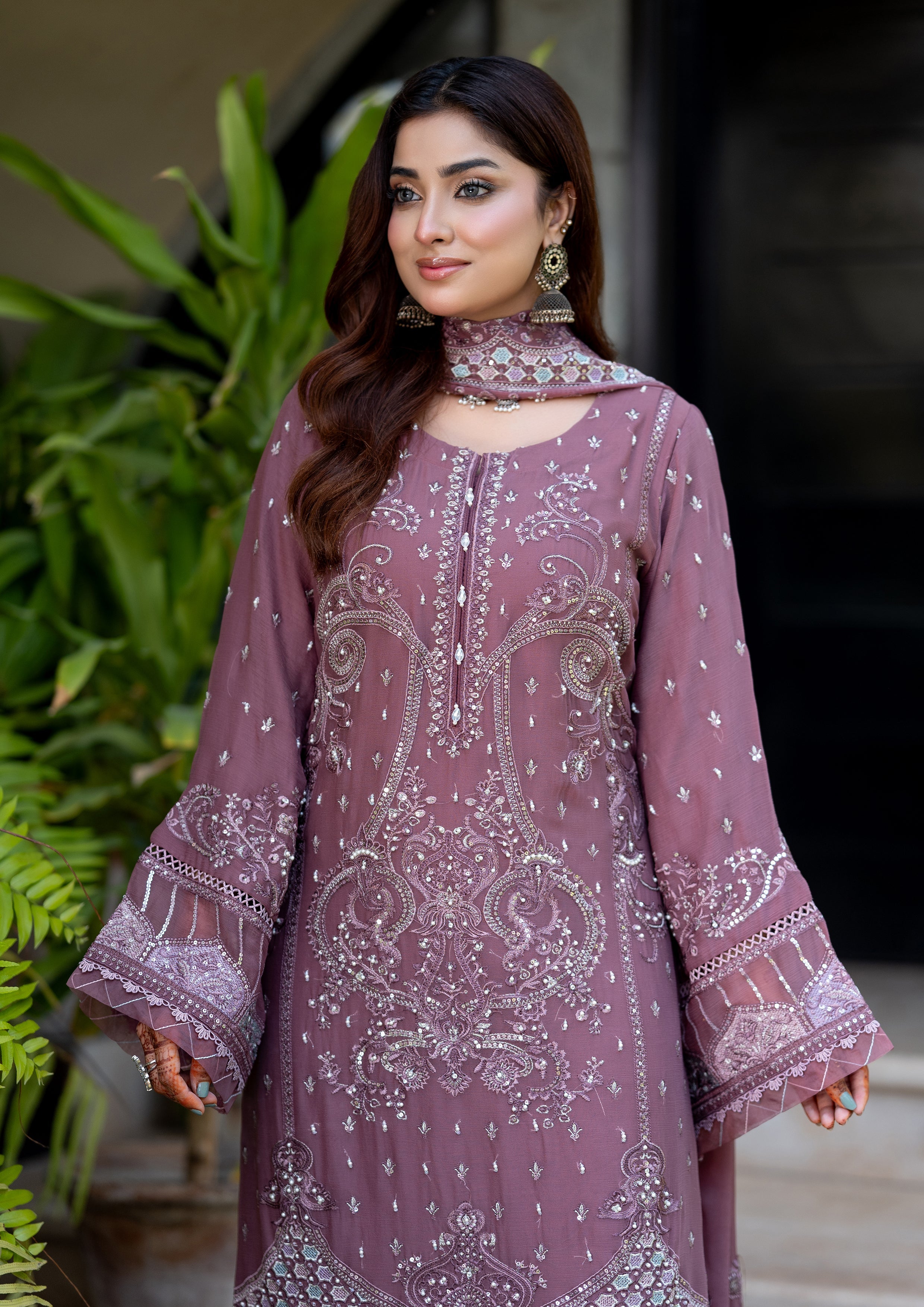 Sejal BN-1085 - 3 Piece Stitched Fancy Heavy Embroidered - Bint-e-Noor