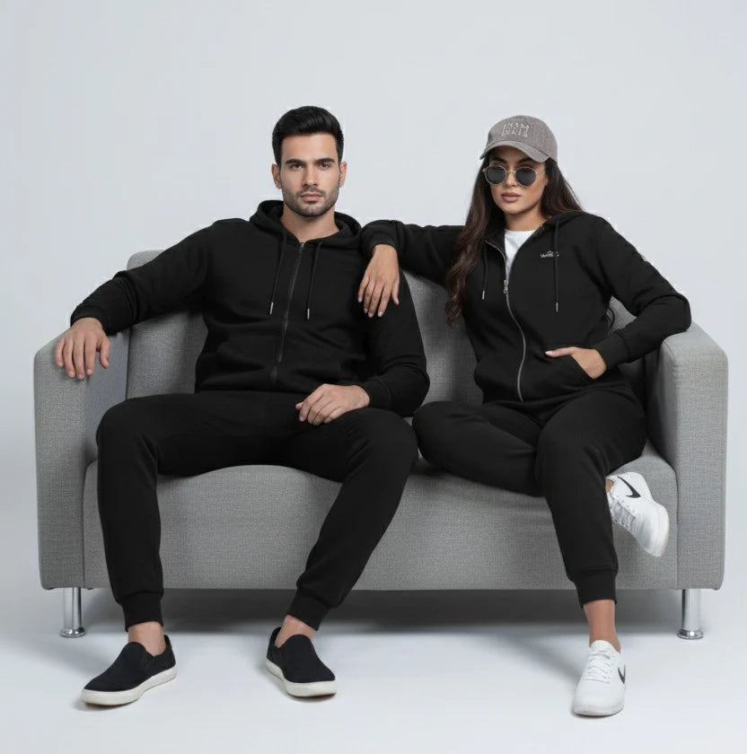 Cotton Fleece Jogger Pant Black 1 Piece