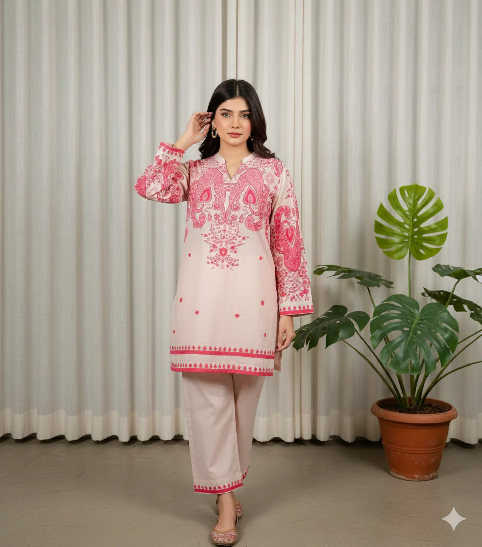 2 Piece Cotton Printed Co- Ord Set