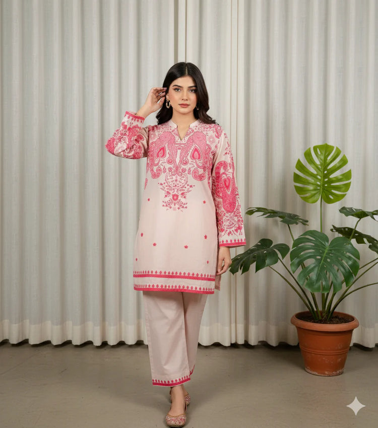 2 Piece Cotton Printed Co- Ord Set - Urban Cut