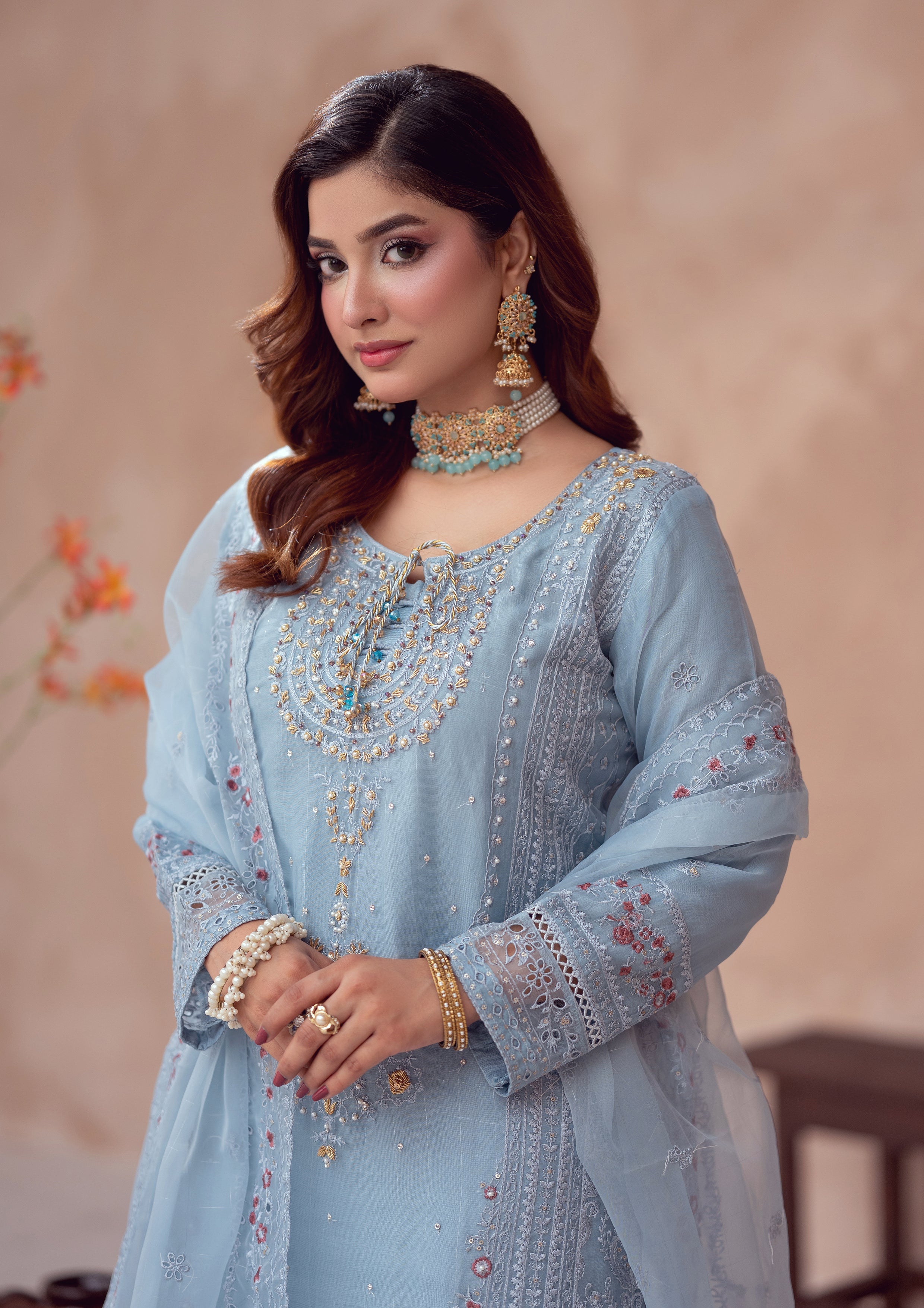 Masooma BN-1103 - 3 Piece Stitched Fancy Heavy Embroidered - Bint-e-Noor