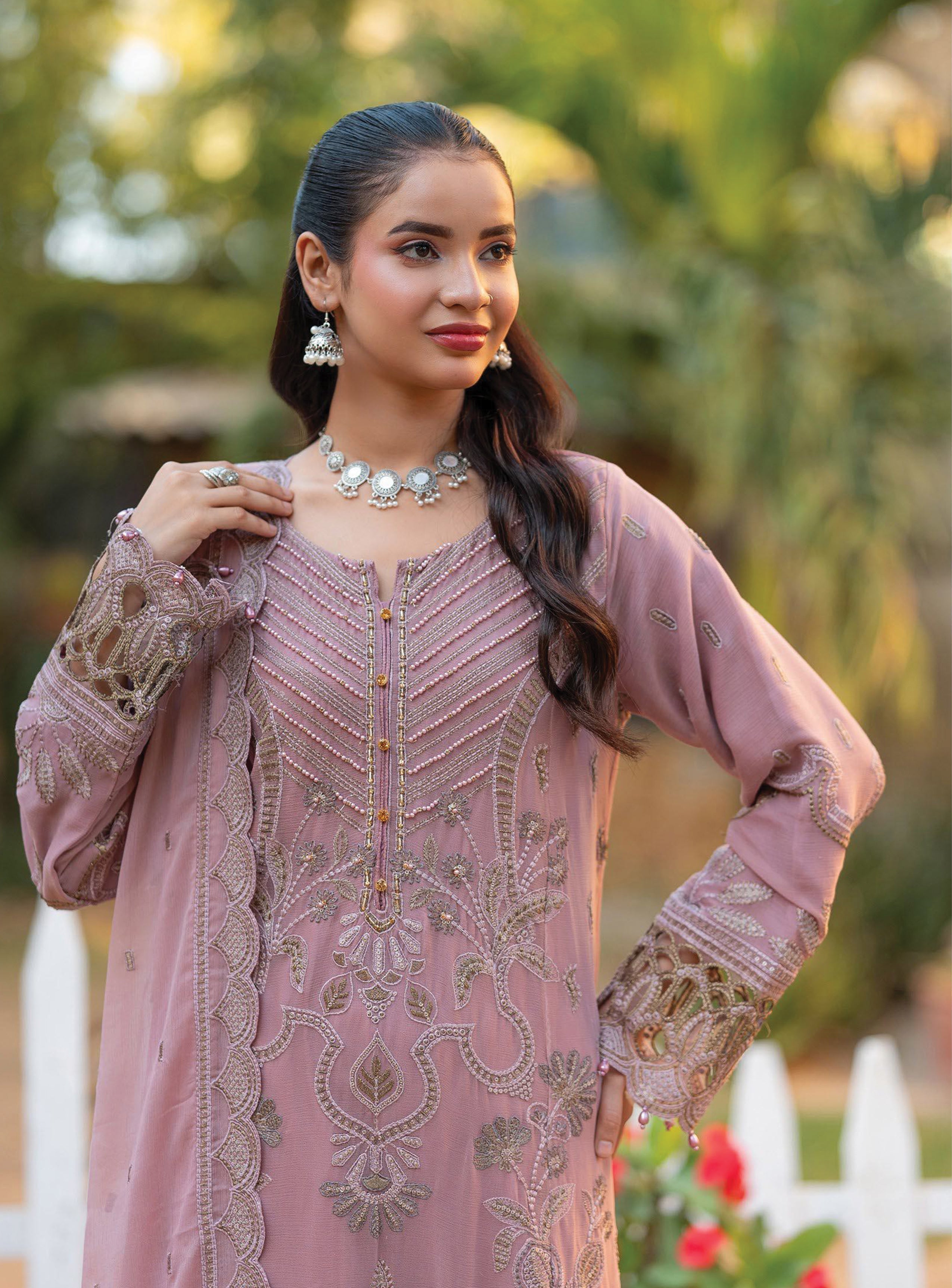Asmira BN-1041 - 3 Piece Stitched Fancy Heavy Embroidered - Bint-e-Noor