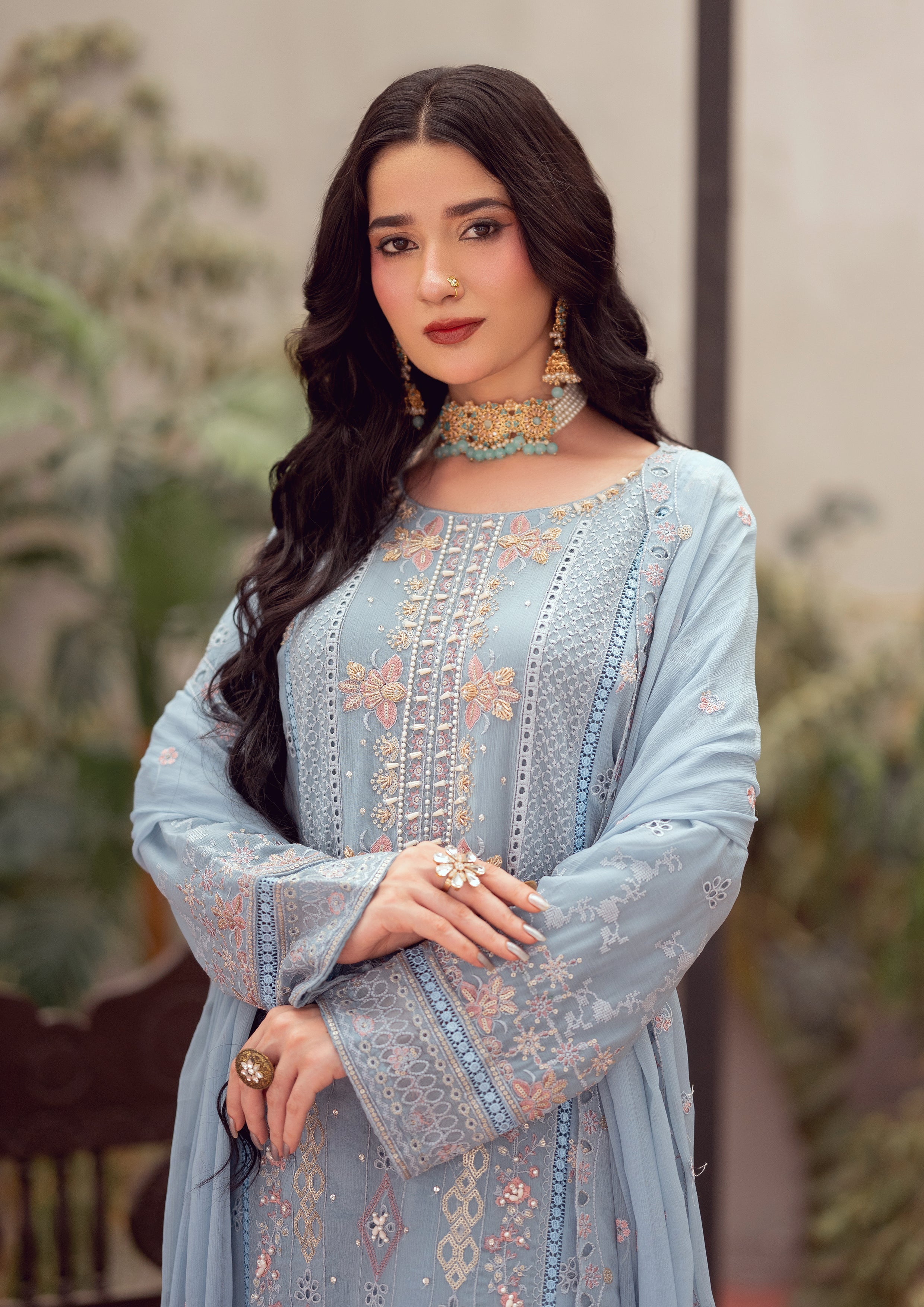 Isbah BN-1146 - 3 Piece Stitched Fancy Heavy Embroidered - Bint-e-Noor