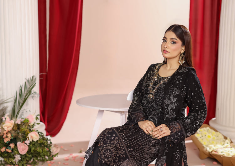 Mizna BN-1027 - 3 Piece Stitched Fancy Heavy Embroidered - Bint-e-Noor
