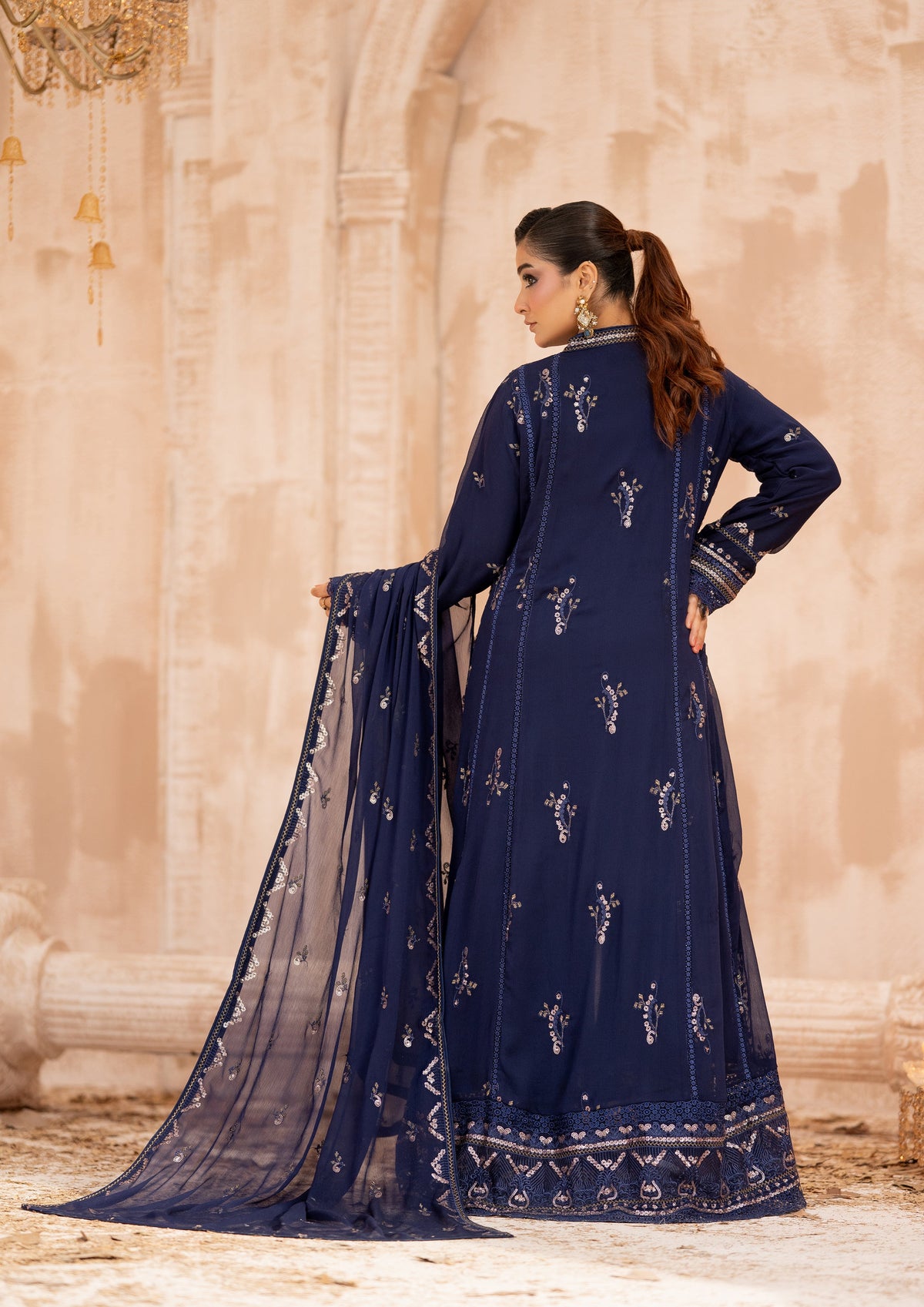 Ghazala - 3 Piece Stitched Fancy Heavy Embroidered - Bint-e-Noor