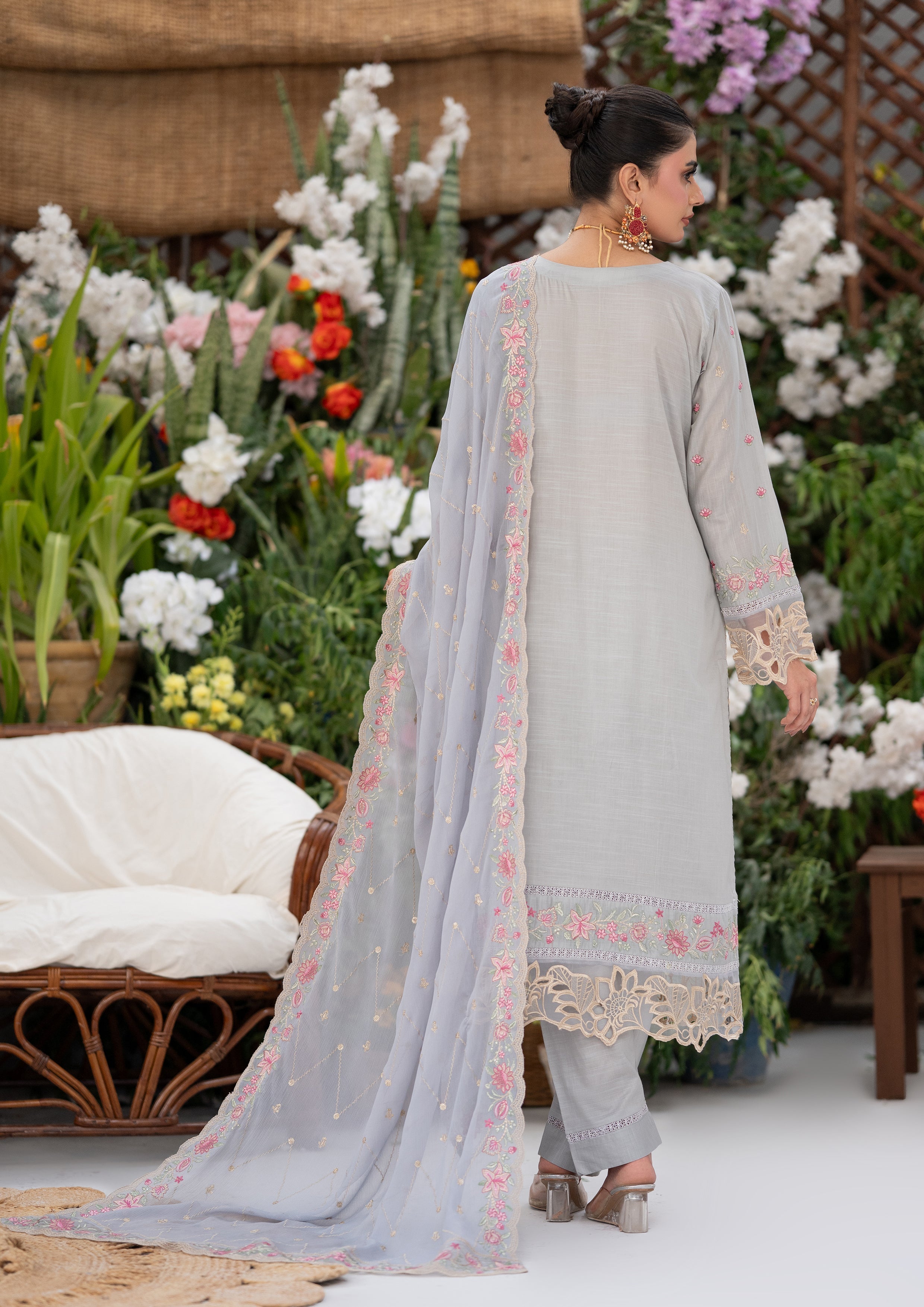 Rabeeya BN-1169 - 3 Piece Stitched Fancy Heavy Embroidered - Bint-e-Noor