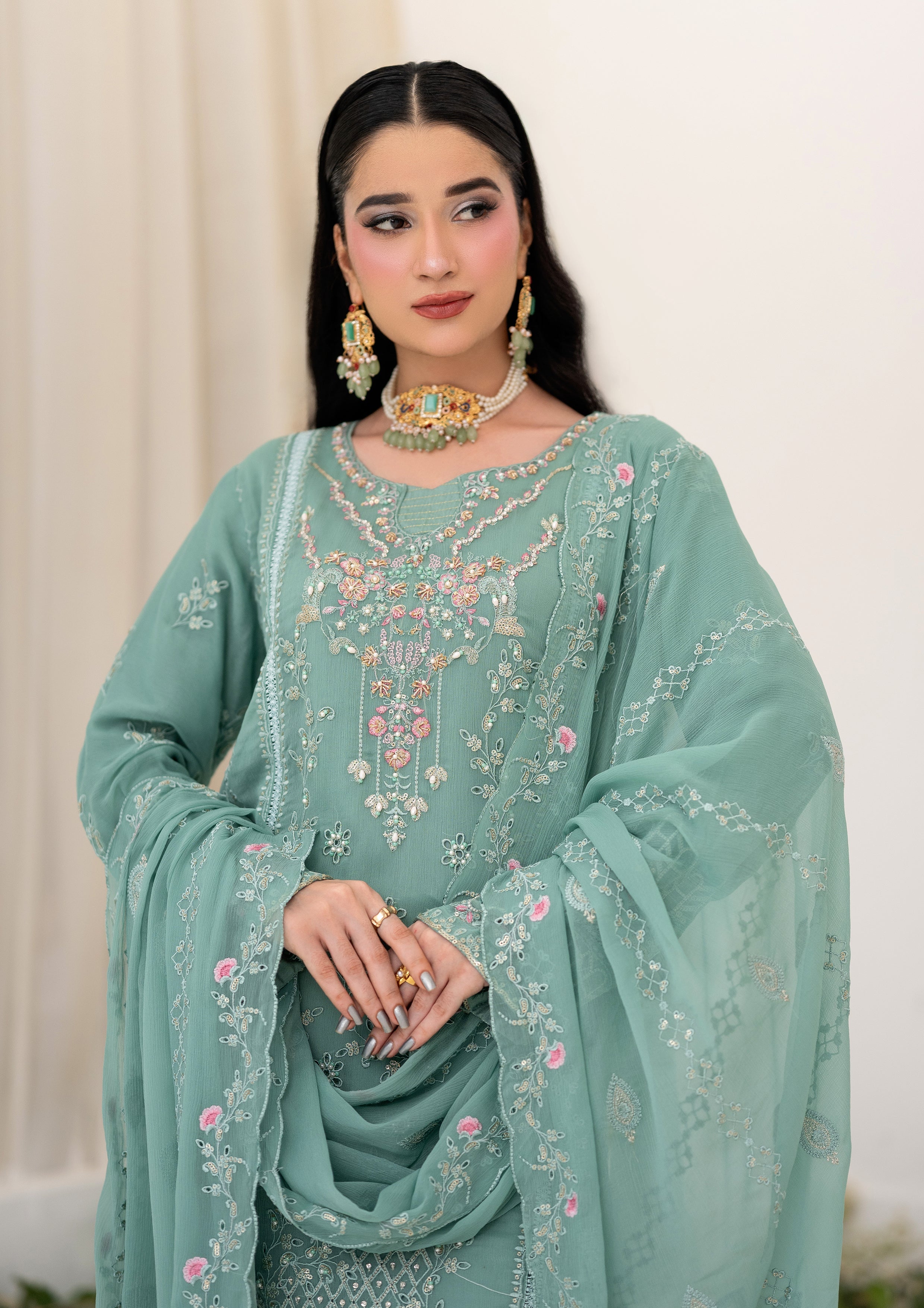 Ifrah BN-1137 - 3 Piece Stitched Fancy Heavy Embroidered - Bint-e-Noor