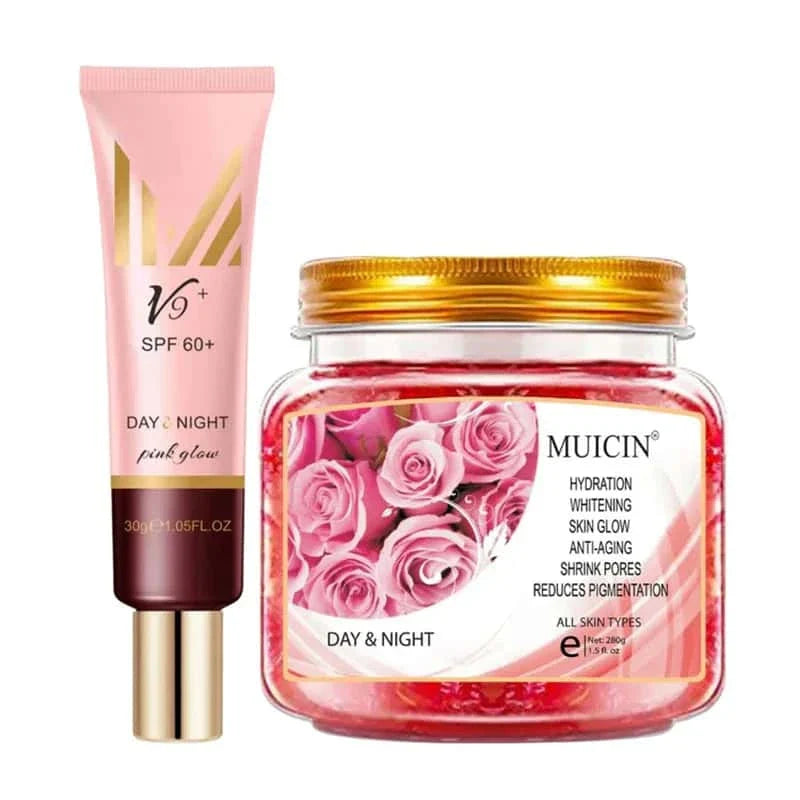 V9 Pink Glow Day & Night Cc Primer Cream - Muicin