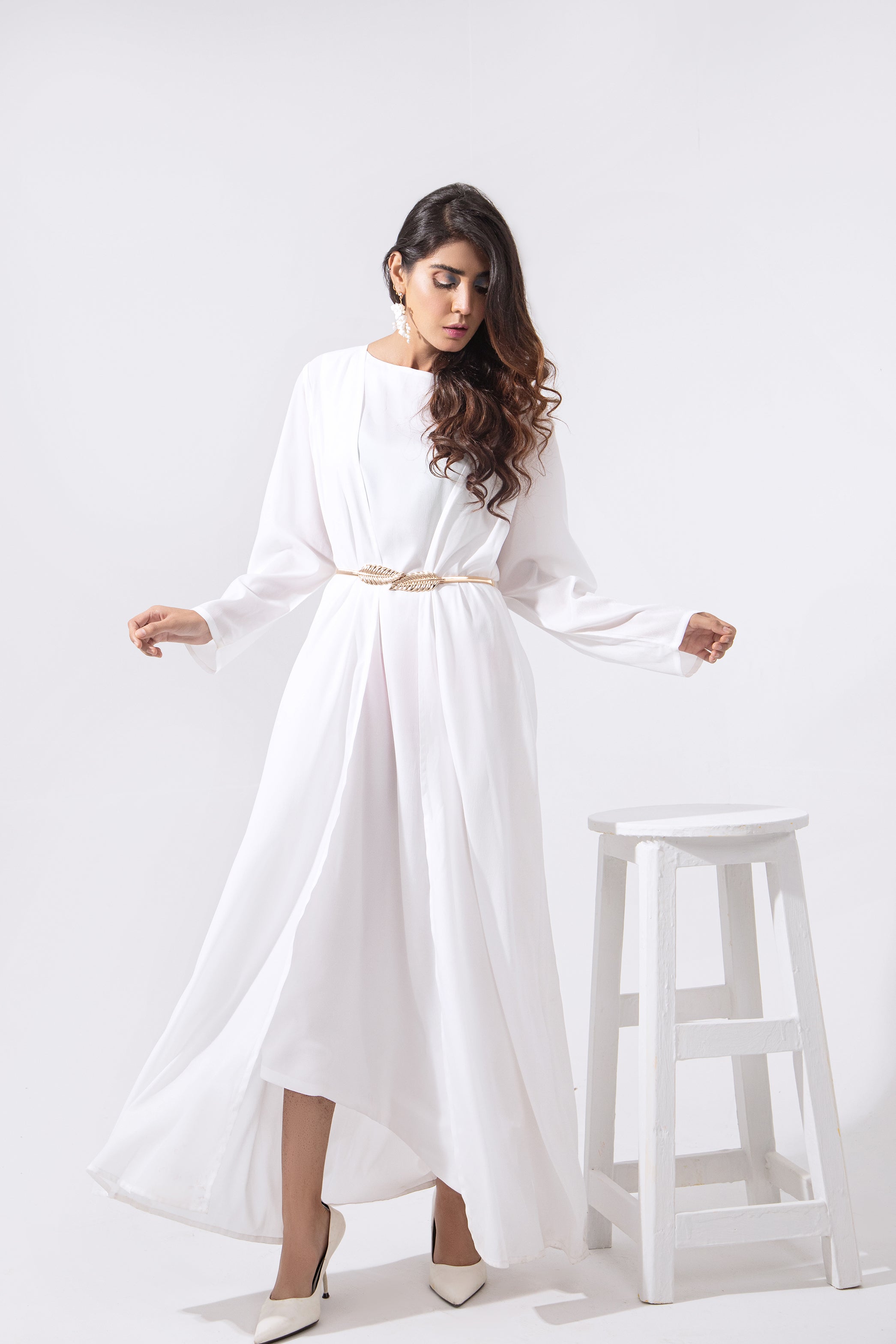 Diagonal Cut Maxi with Cape - SYAH