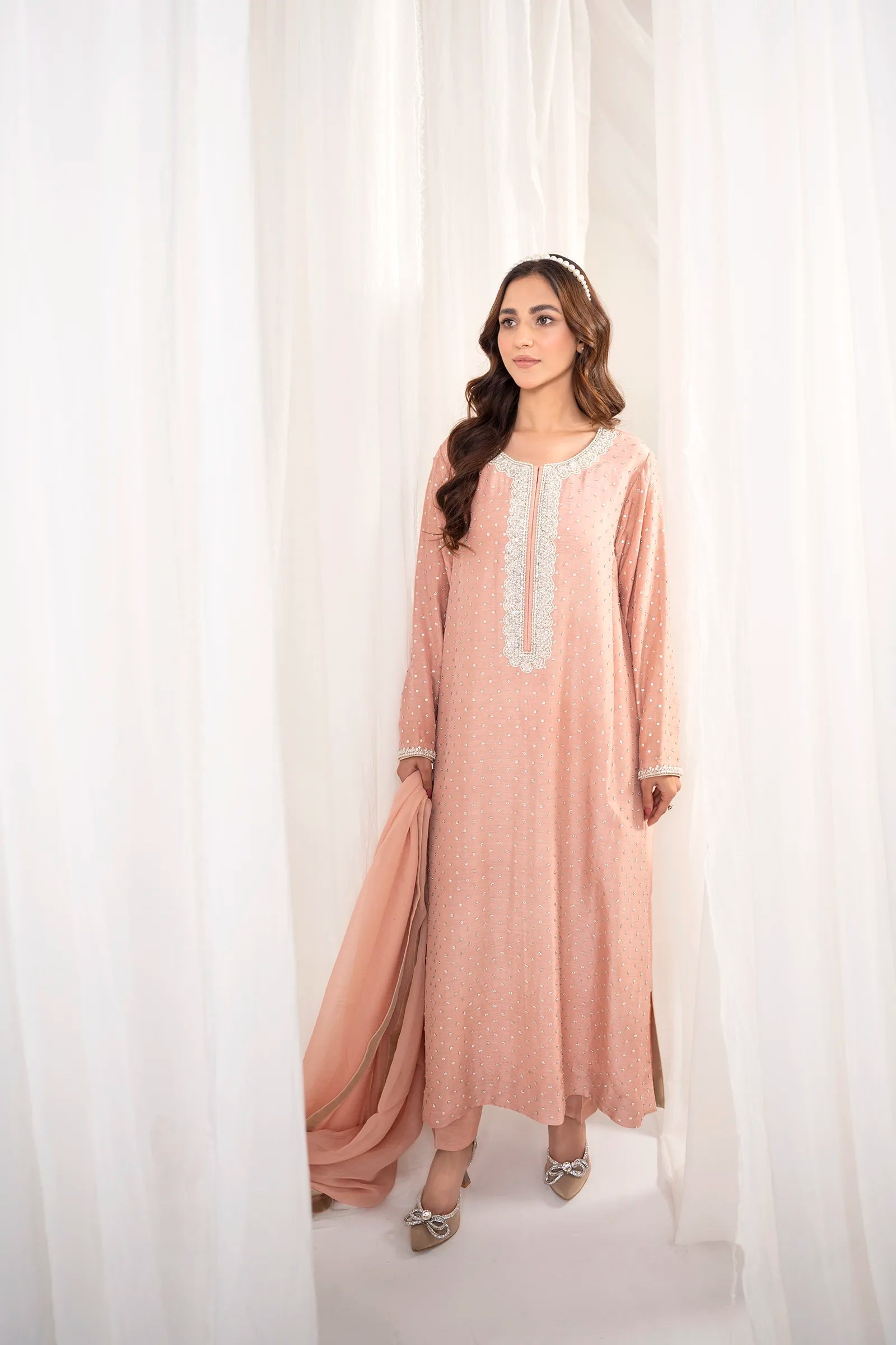 Leah 3 Piece Stitched - Javeria Zoa