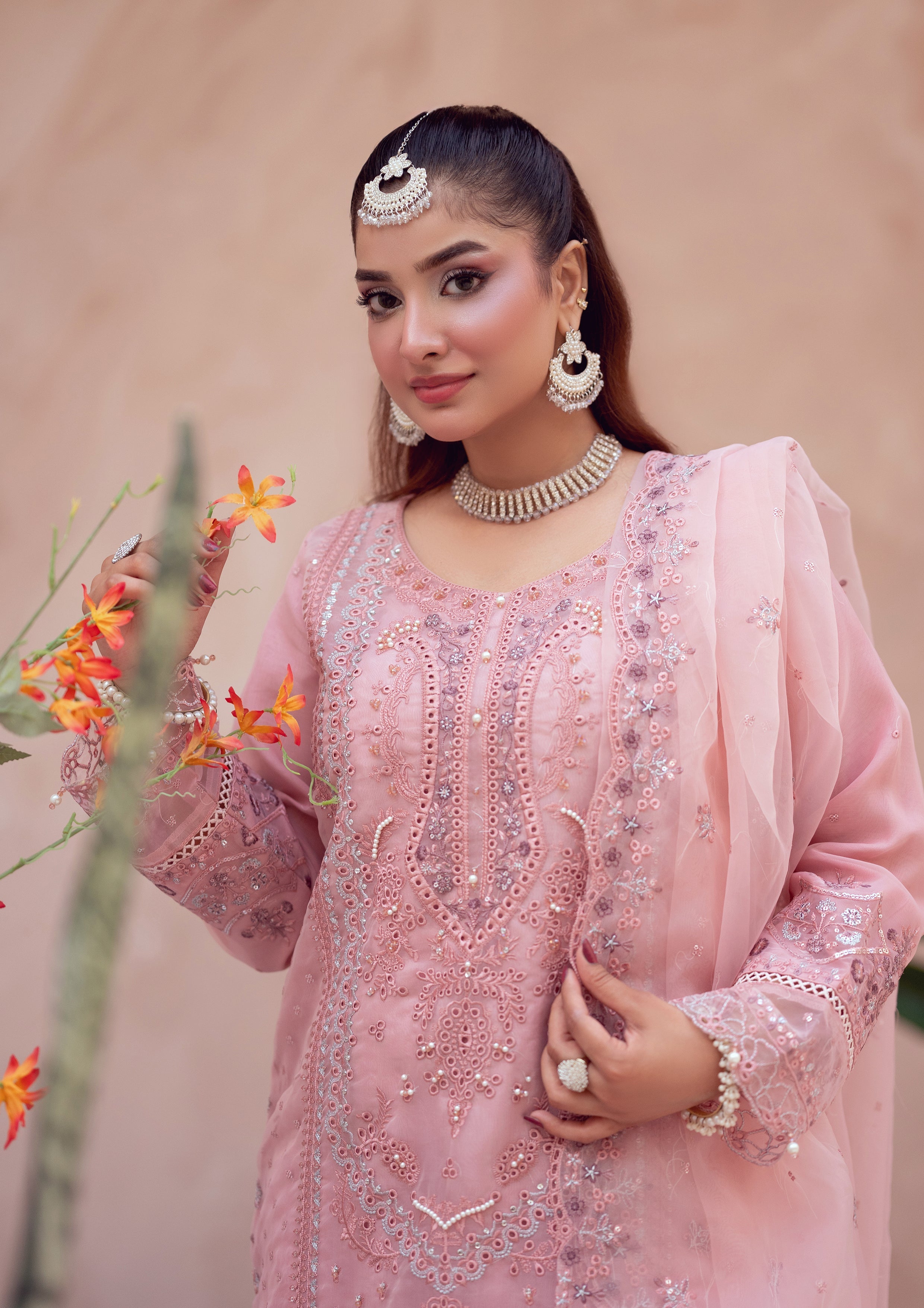 Rafiya BN-1100 - 3 Piece Stitched Fancy Heavy Embroidered - Bint-e-Noor