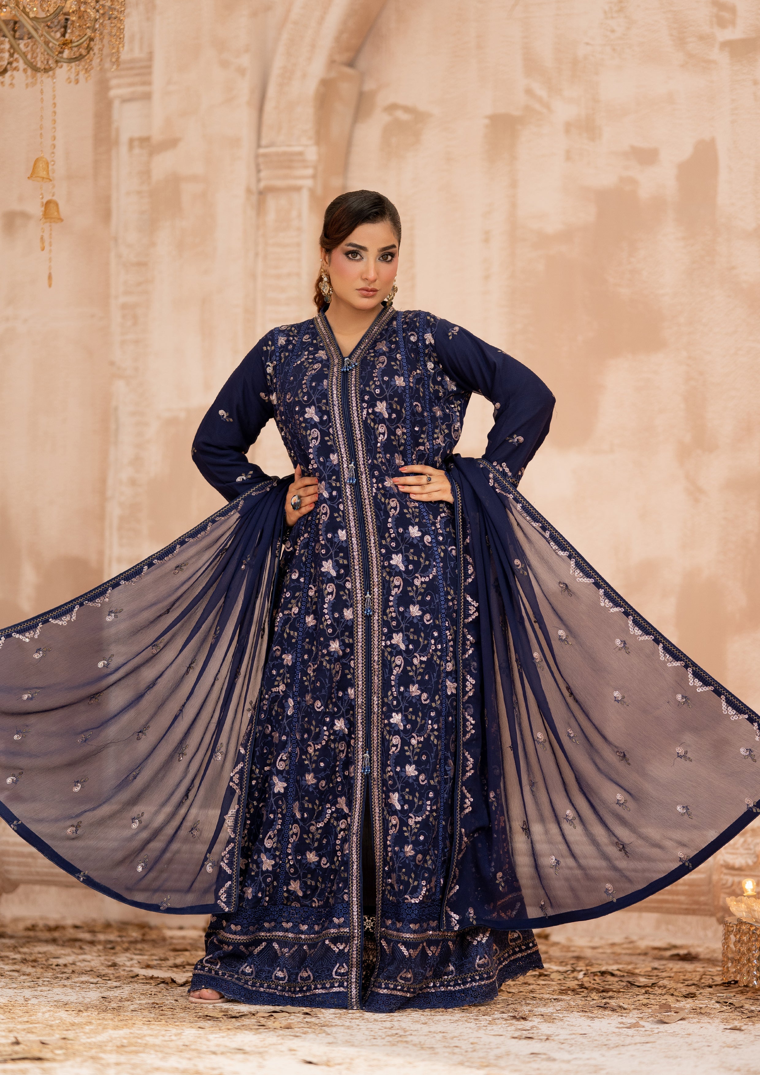 Ghazala BN-1172 - 3 Piece Stitched Fancy Heavy Embroidered - Bint-e-Noor