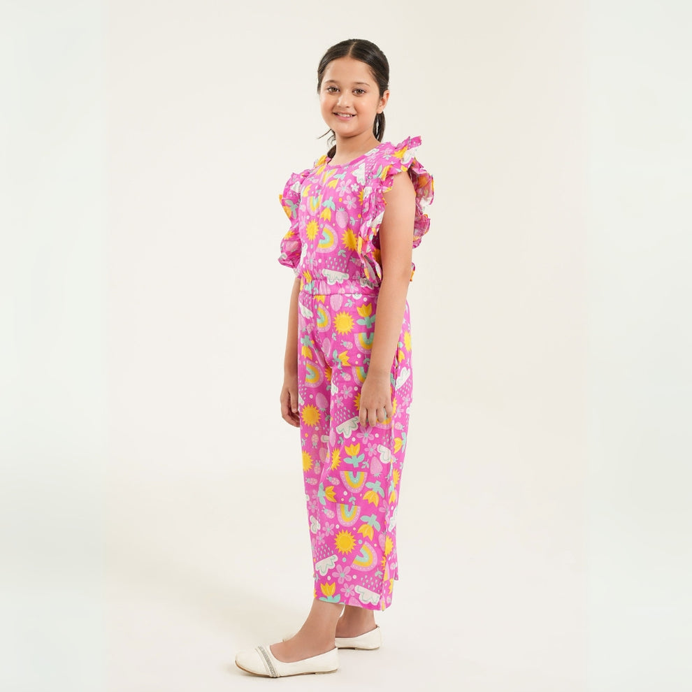 Pinkish - Jumpsuit - Lawn - Rangooz