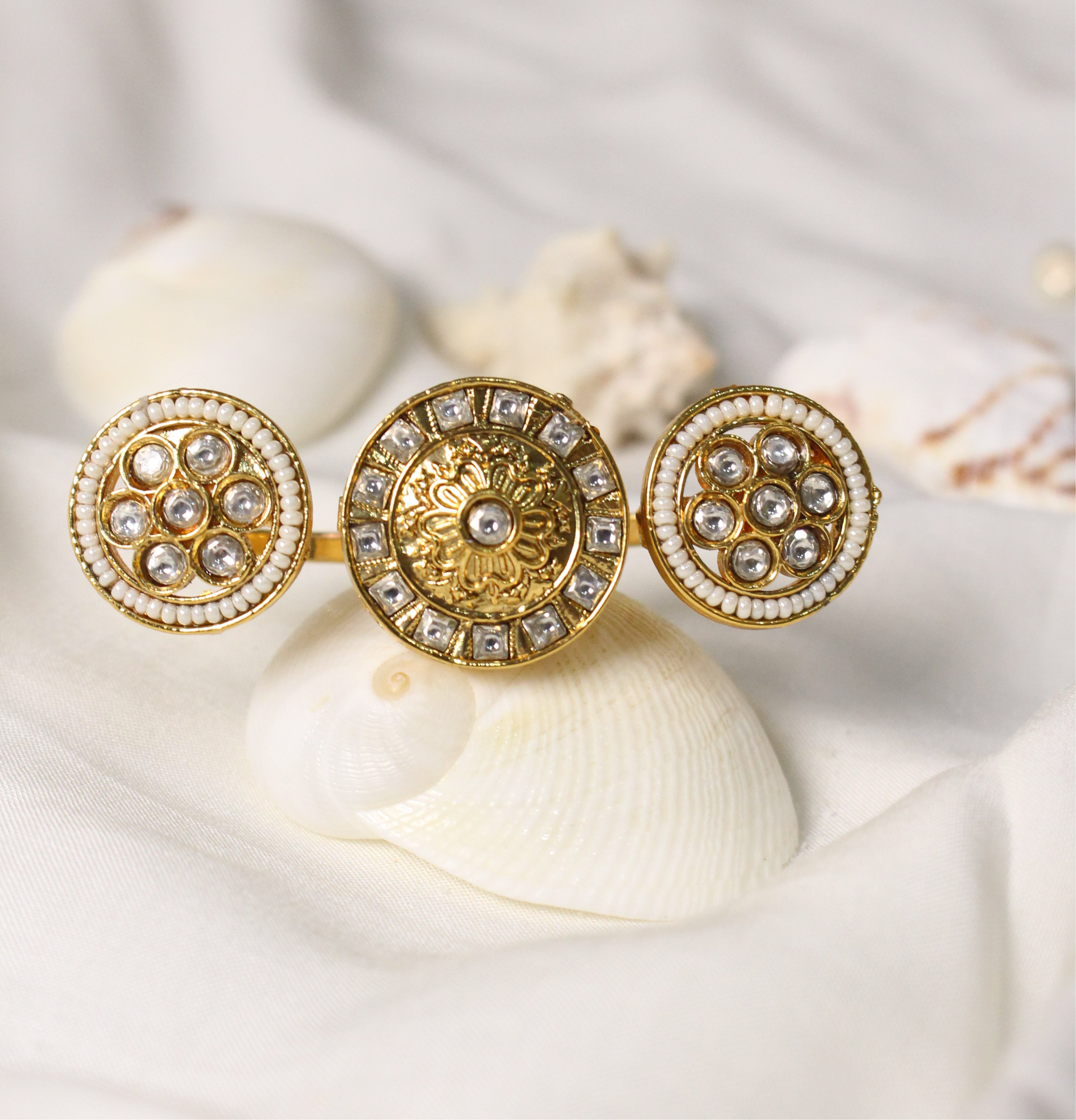 Rajwadi Circle Ring - Aloro Jewels