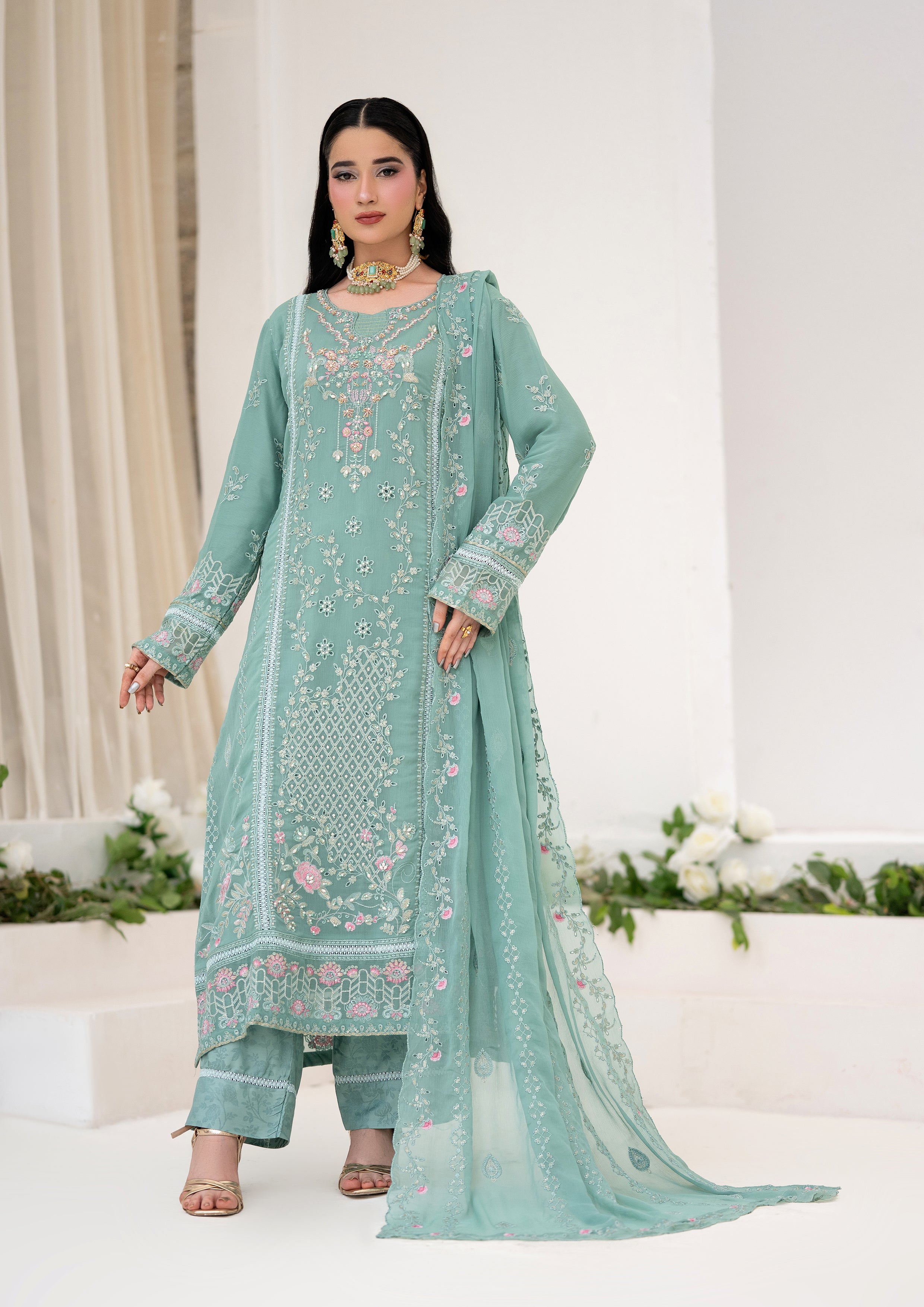 Ifrah BN-1137 - 3 Piece Stitched Fancy Heavy Embroidered - Bint-e-Noor