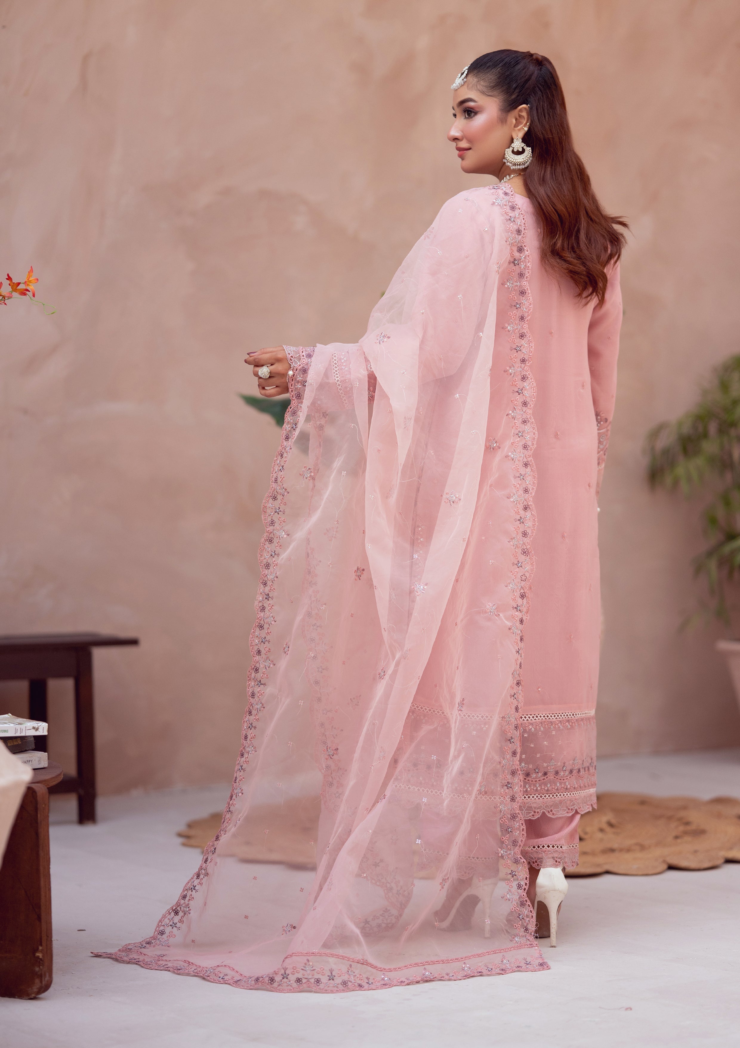 Rafiya BN-1100 - 3 Piece Stitched Fancy Heavy Embroidered - Bint-e-Noor